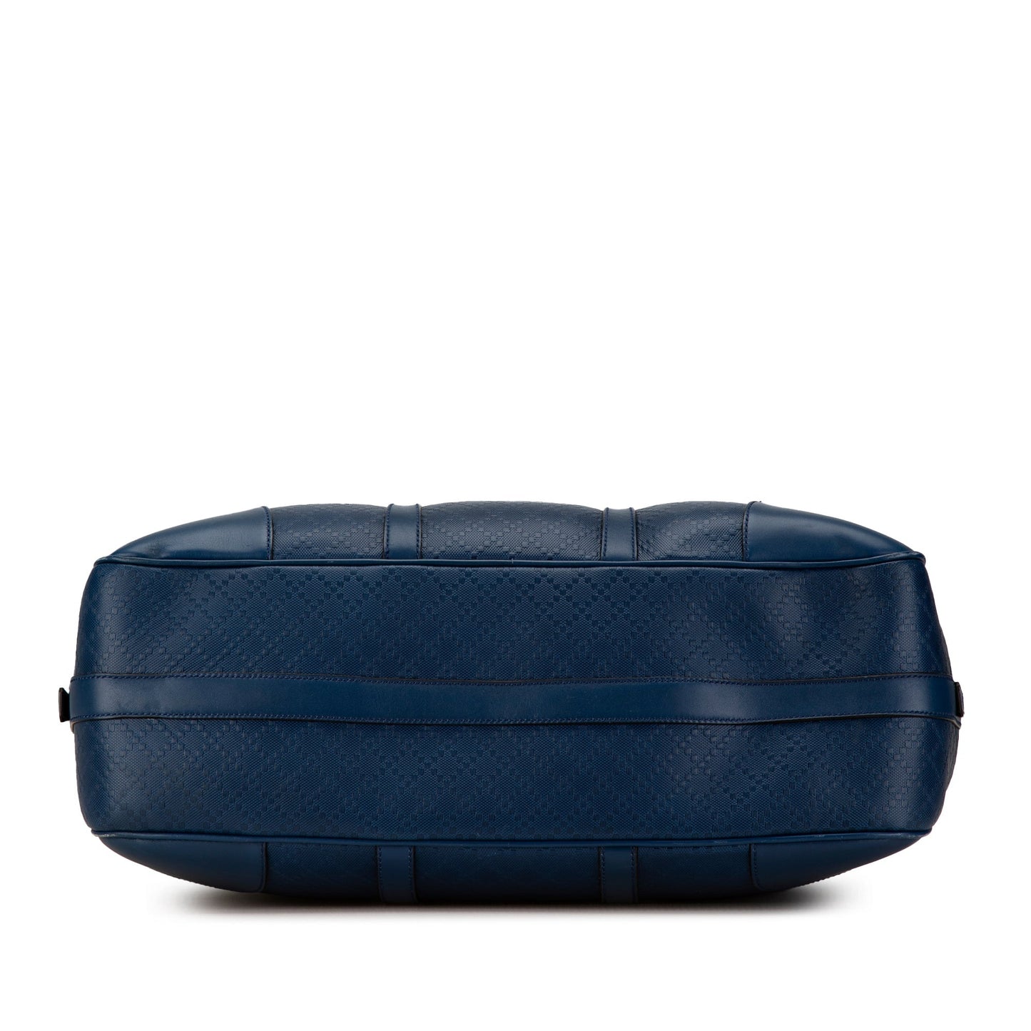 Gucci Bright Diamante Leather Travel Bag Blue