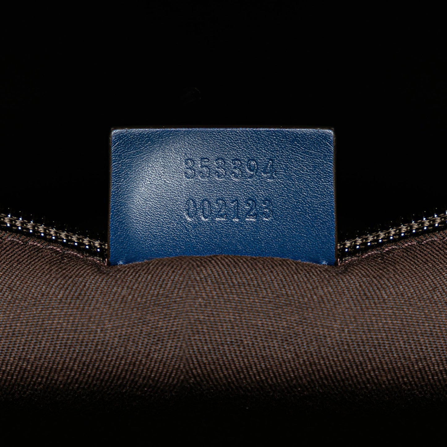Gucci Bright Diamante Leather Travel Bag Blue