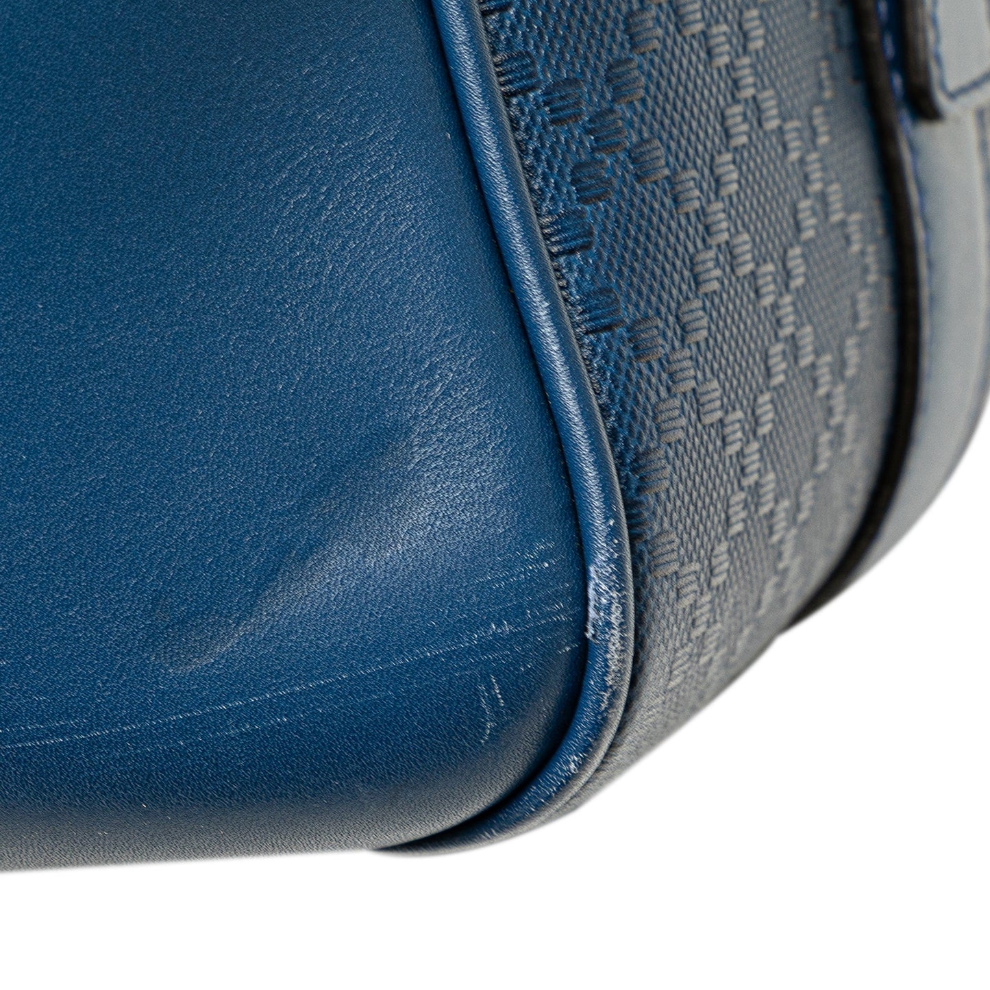 Gucci Bright Diamante Leather Travel Bag Blue
