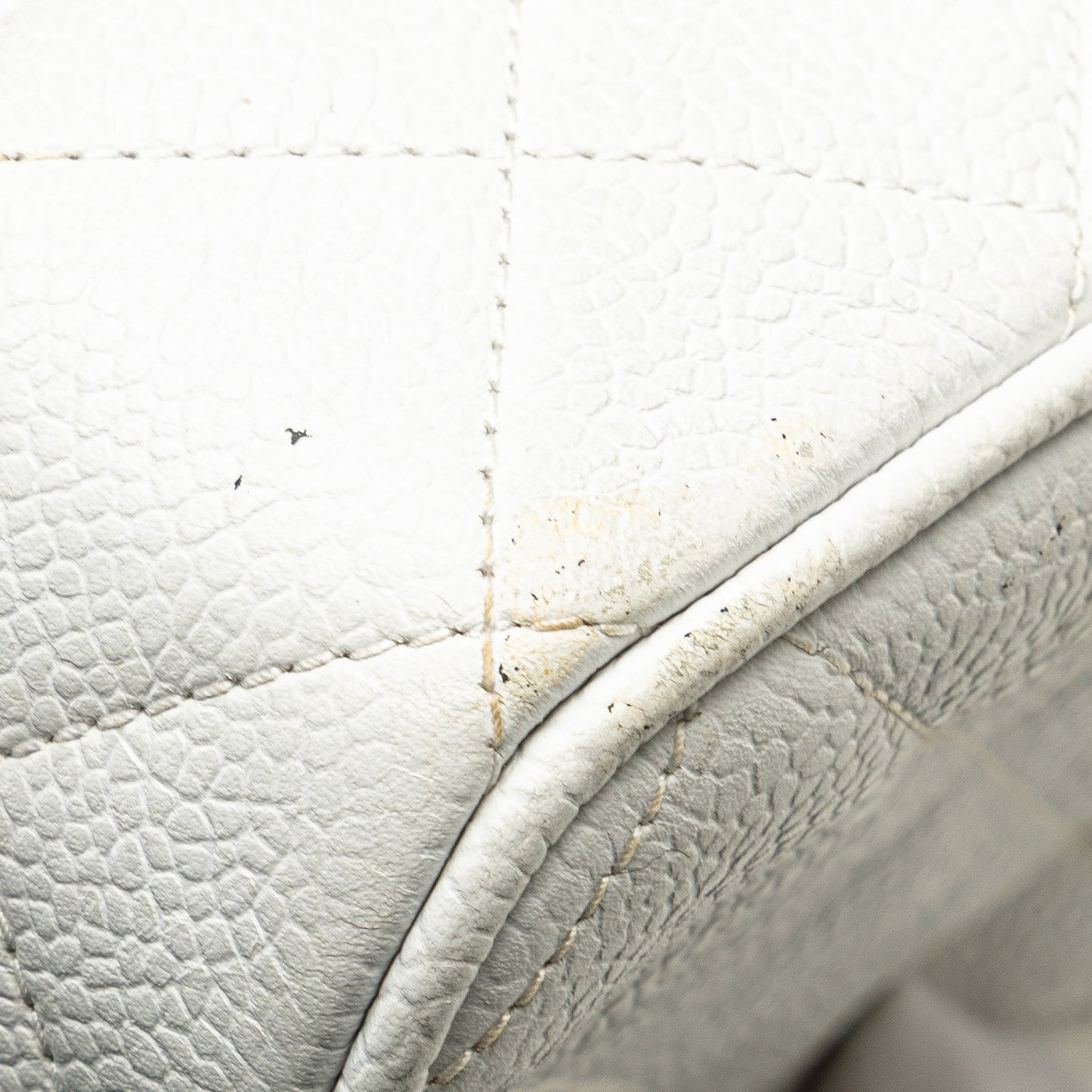 Chanel Quilted Caviar CC Camera Bag White