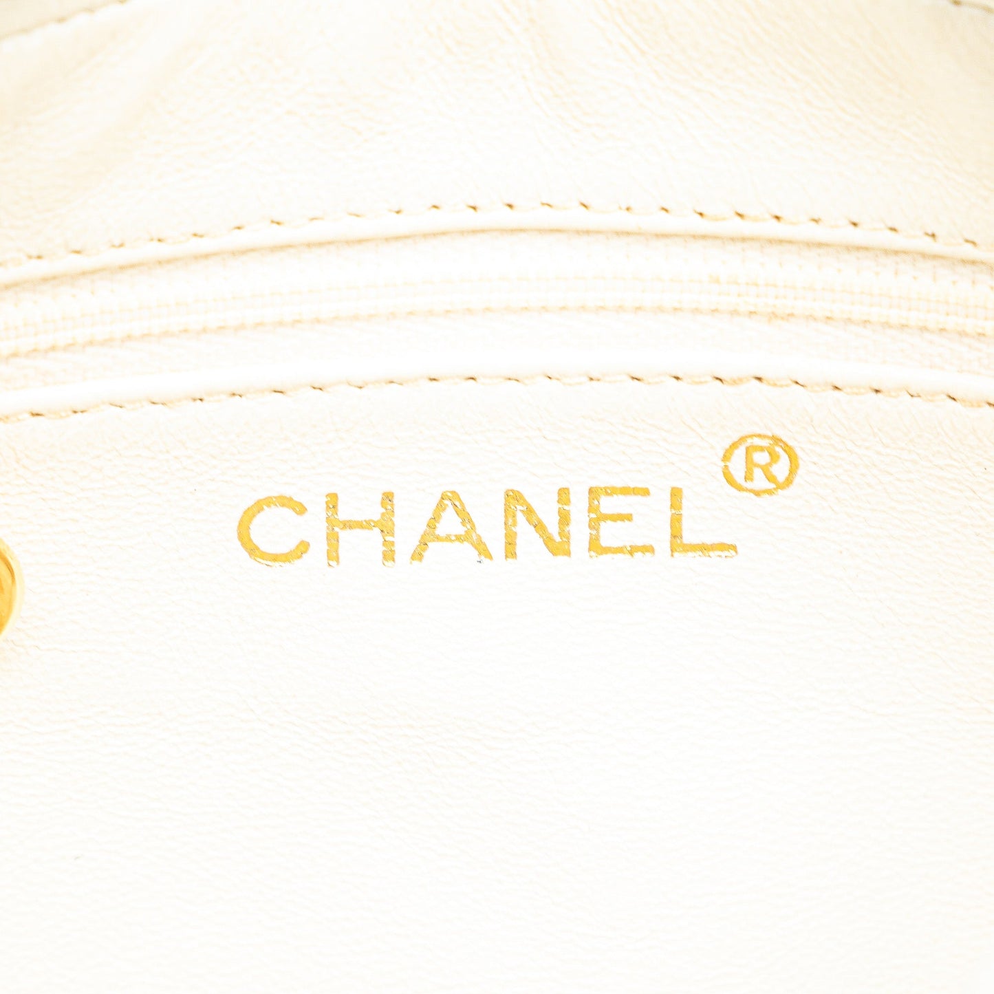 Chanel Quilted Caviar CC Camera Bag White