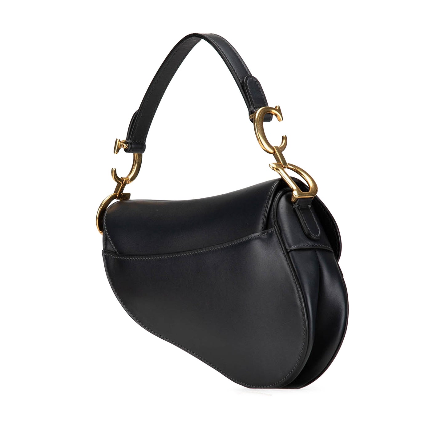 Dior Mini Leather Saddle Black