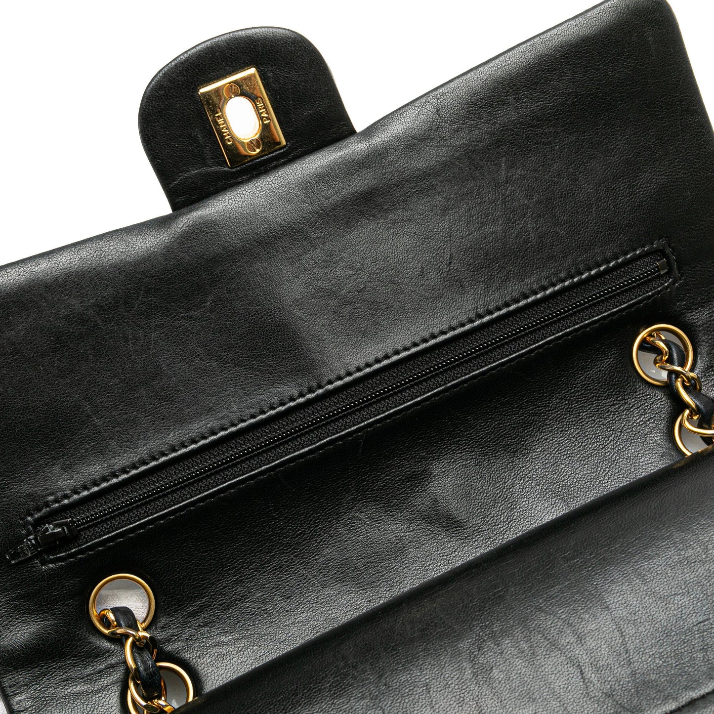 Chanel Medium Classic Lambskin Double Flap Black