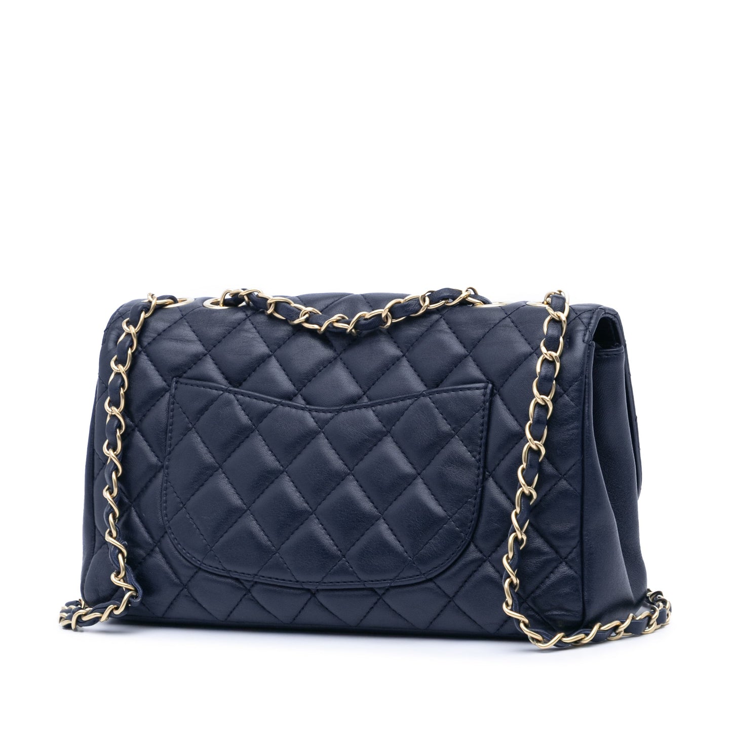 Chanel Medium Quilted Lambskin Mademoiselle Chic Flap Blue