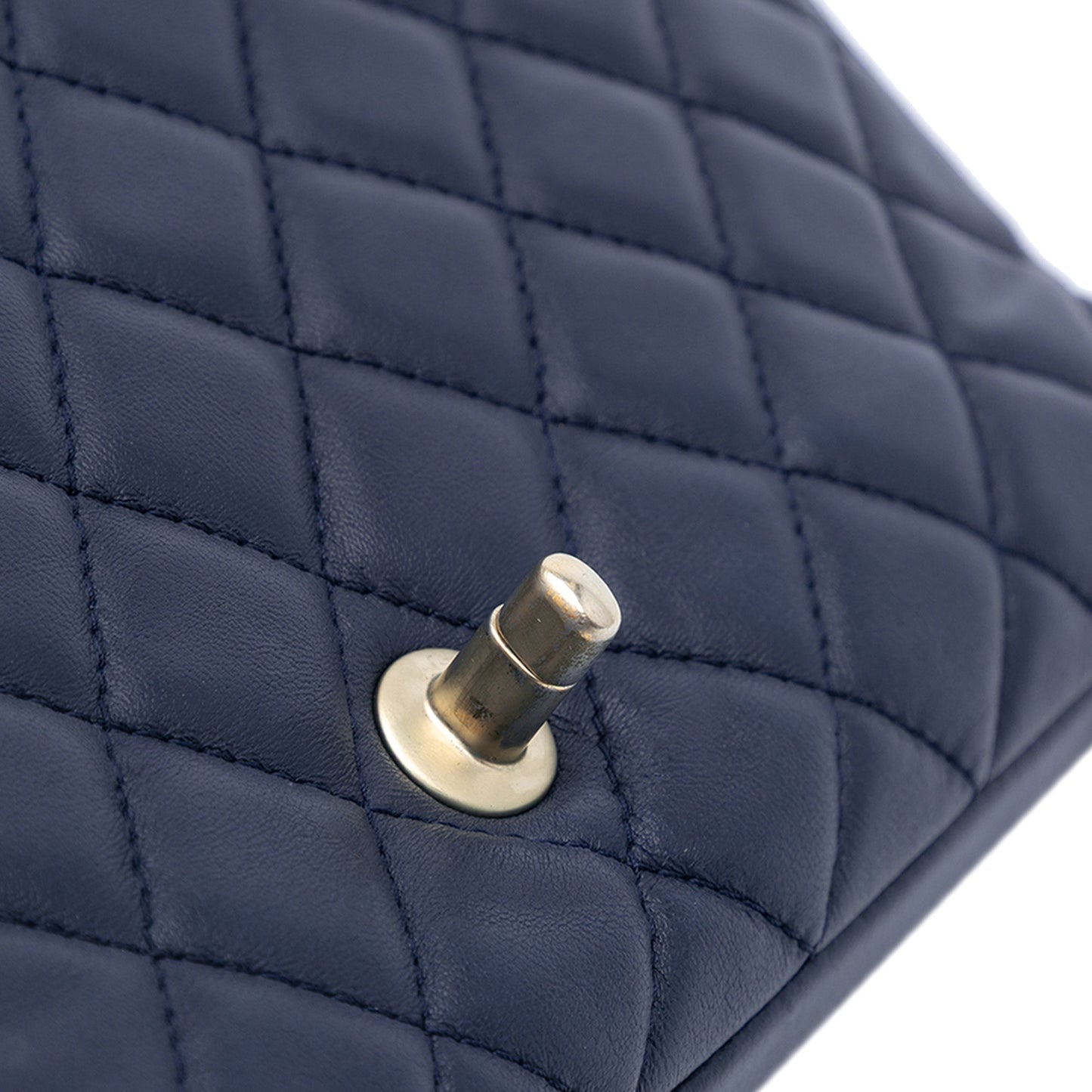 Chanel Medium Quilted Lambskin Mademoiselle Chic Flap Blue