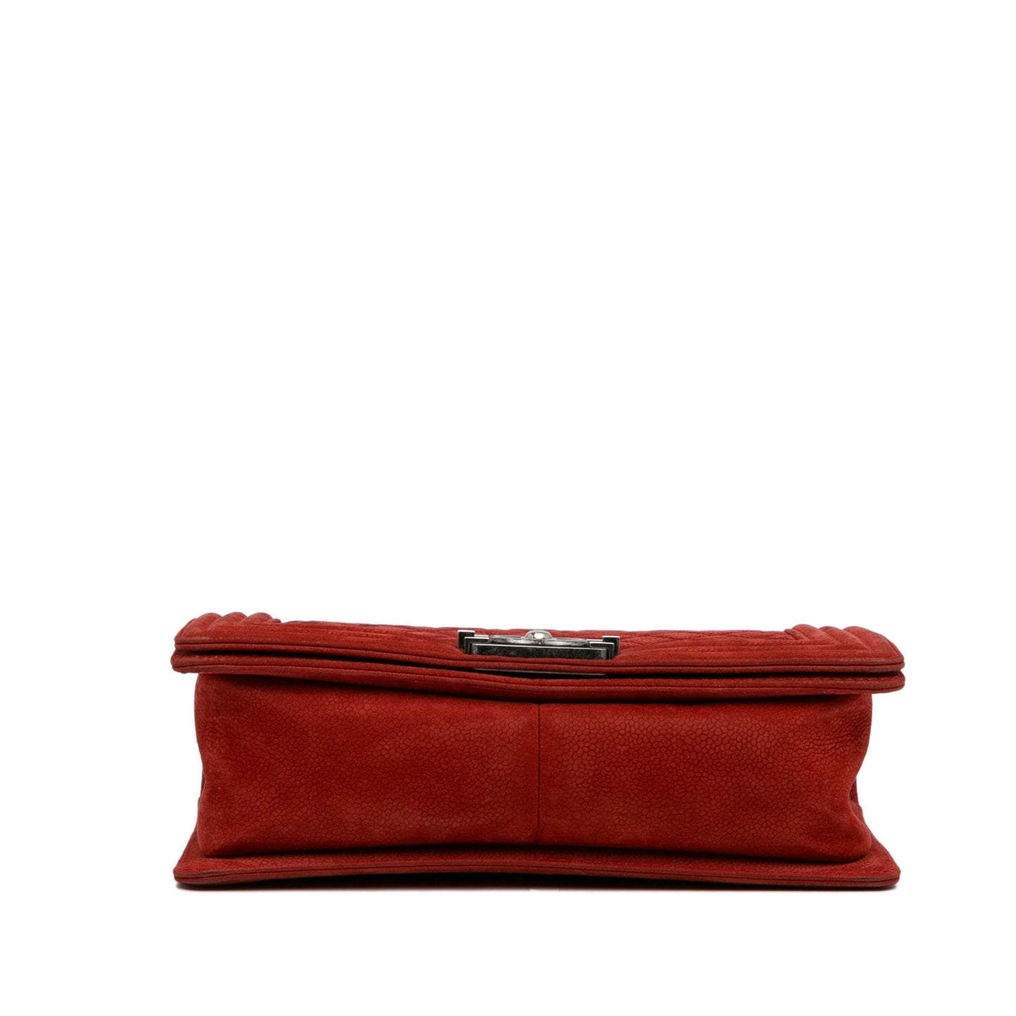 Chanel Old Medium Quilted Caviar Boy Flap Red