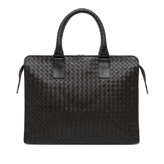 Bottega Veneta Intrecciato Business Bag Brown