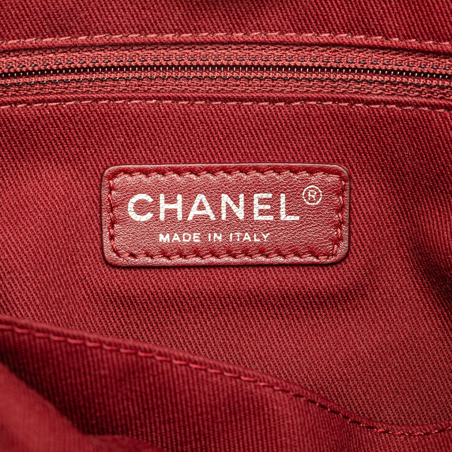 Chanel Mini Canvas Deauville Tote Red