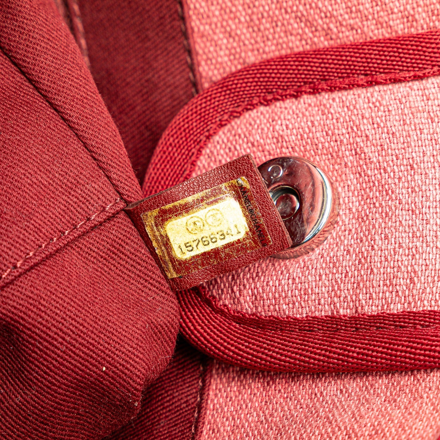 Chanel Mini Canvas Deauville Tote Red