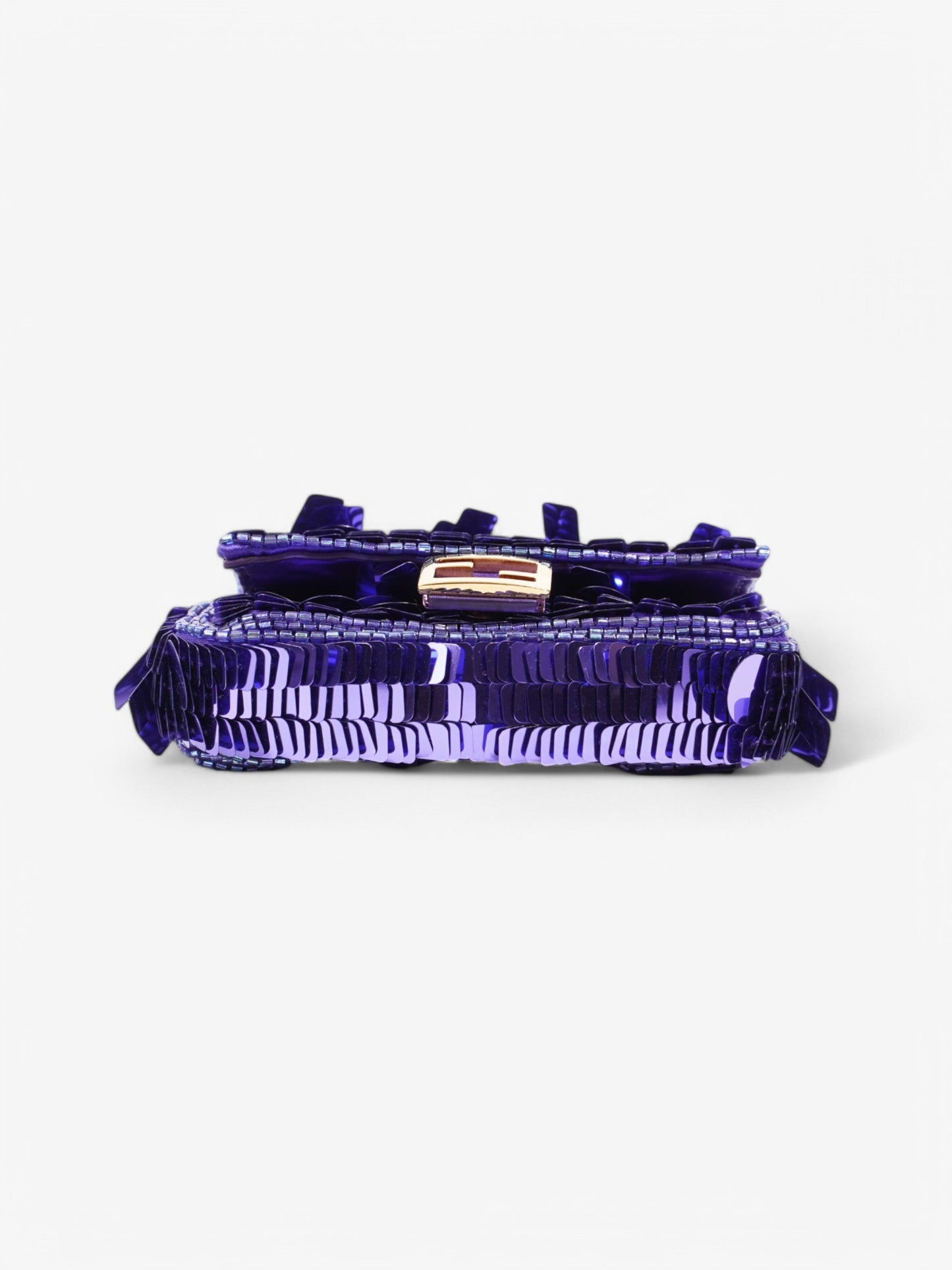 Fendi Baguette Purple Sequin Micro