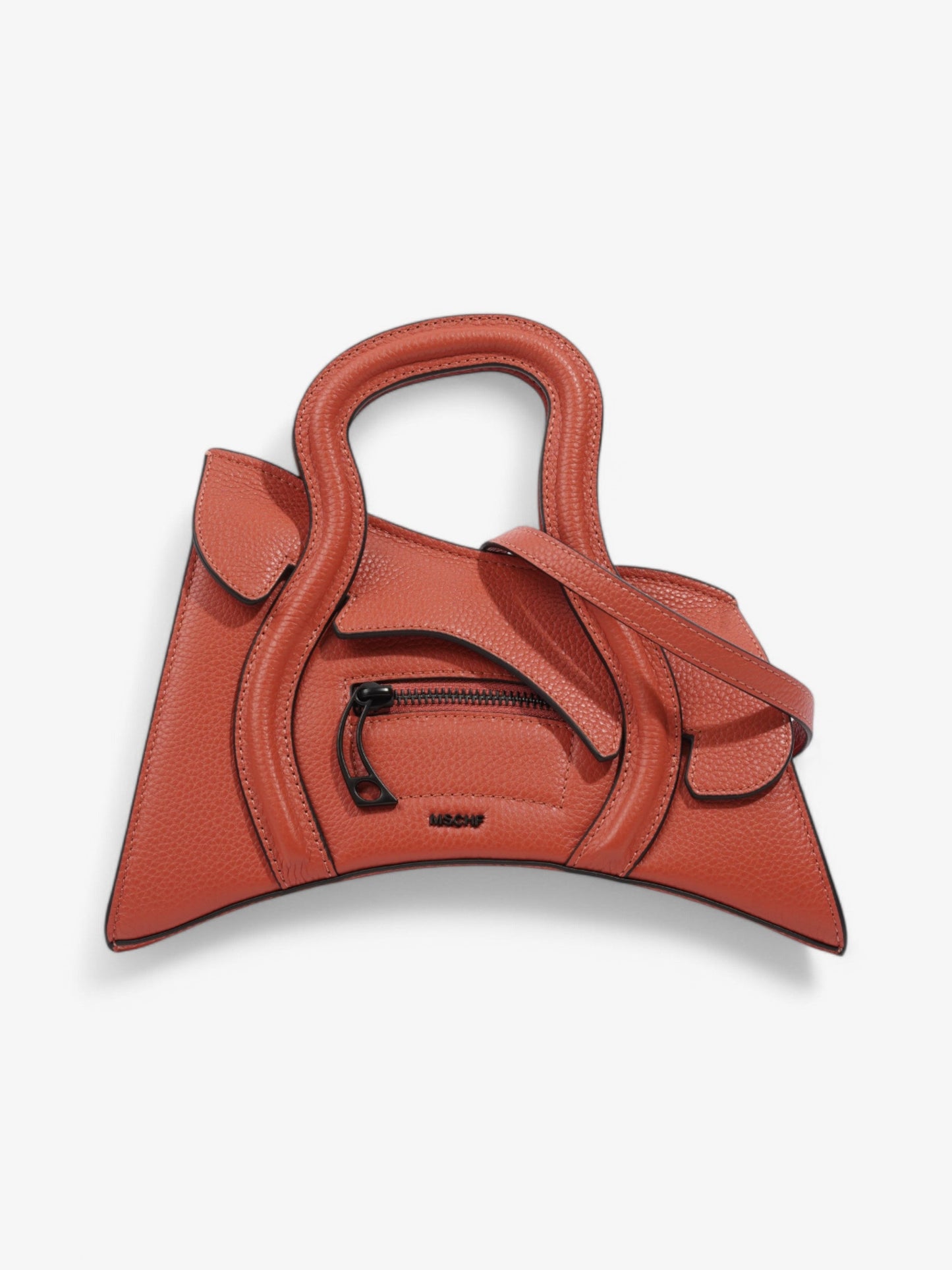 MSCHF Global Supply Chain Telephone Handbag Rust Leather