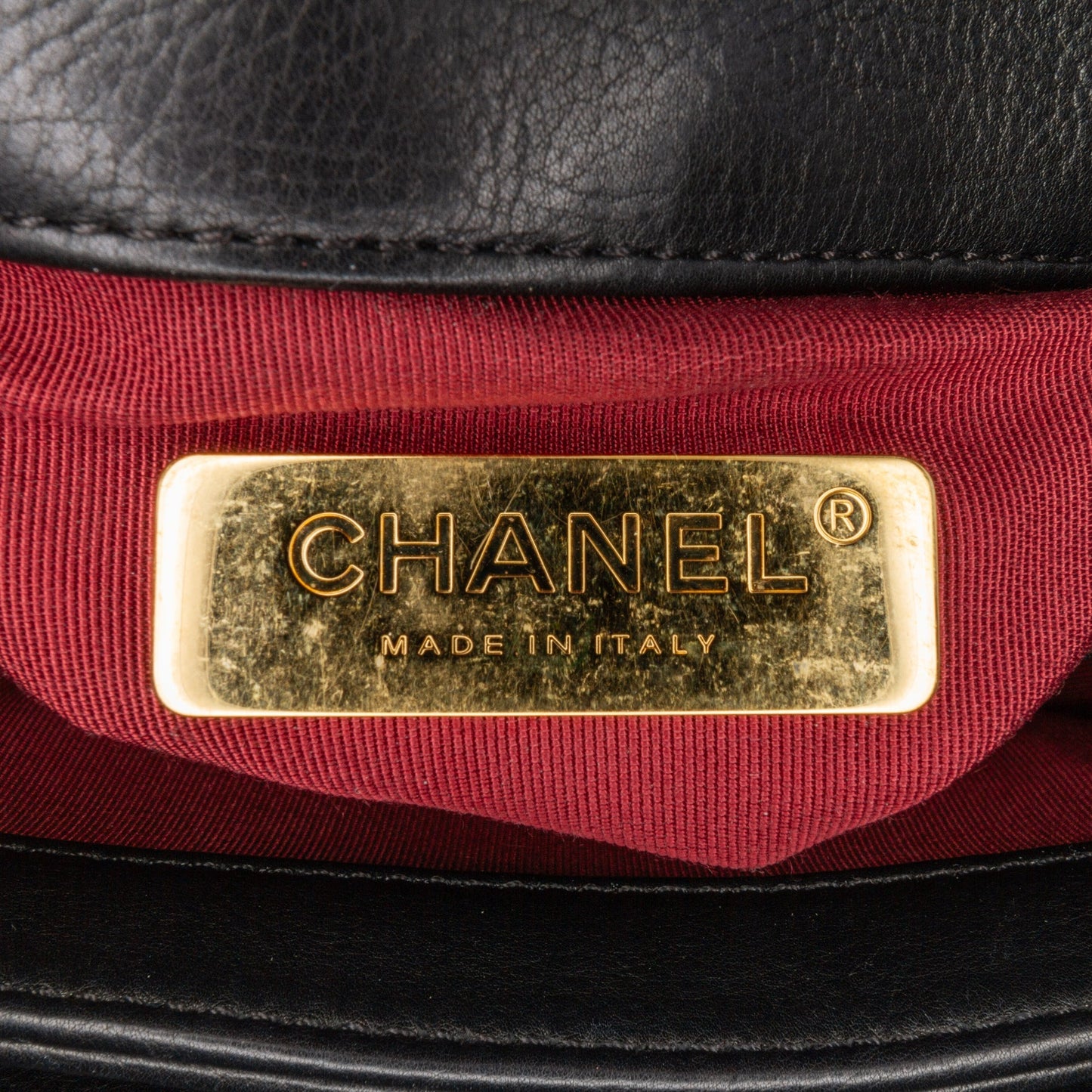 Chanel Quilted Calfskin Pearl CC Accordion Flap Black