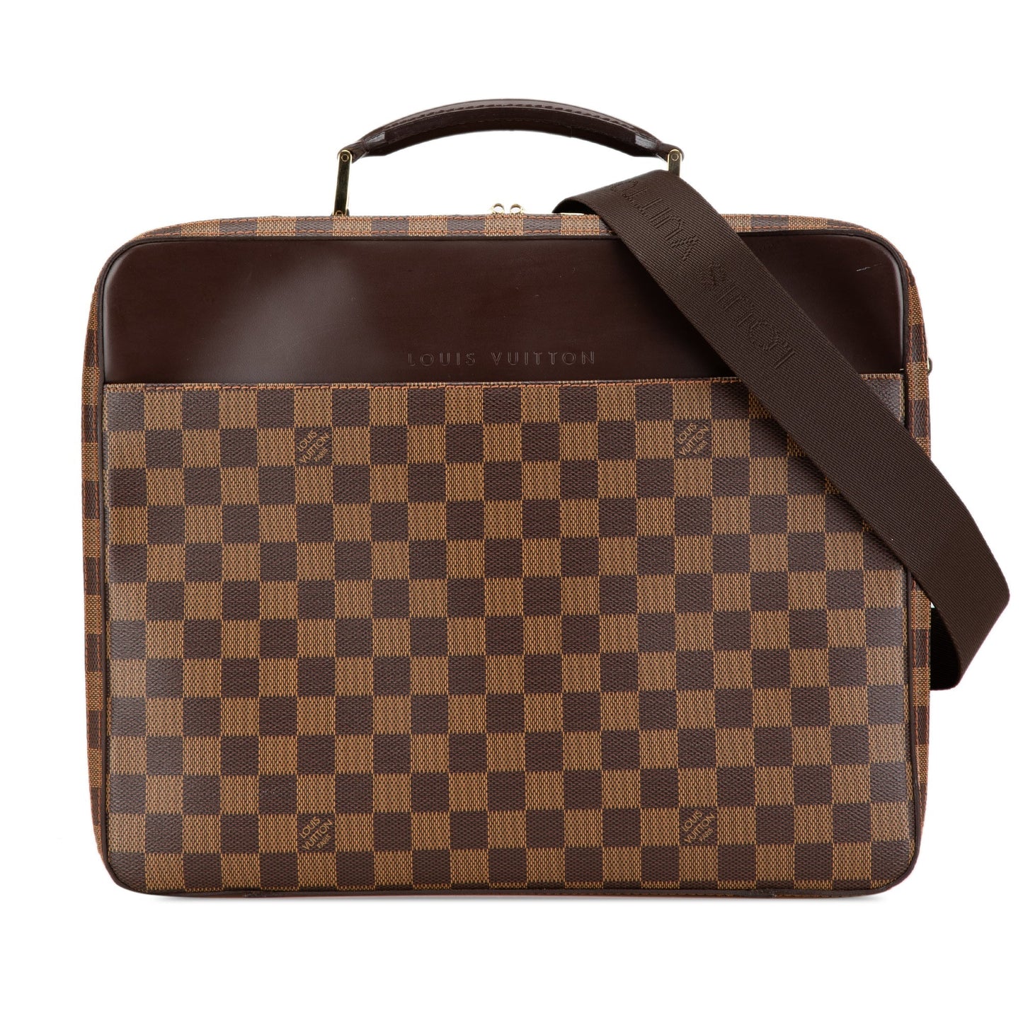 Louis Vuitton Damier Ebene Porte Ordinateur Sabana Brown