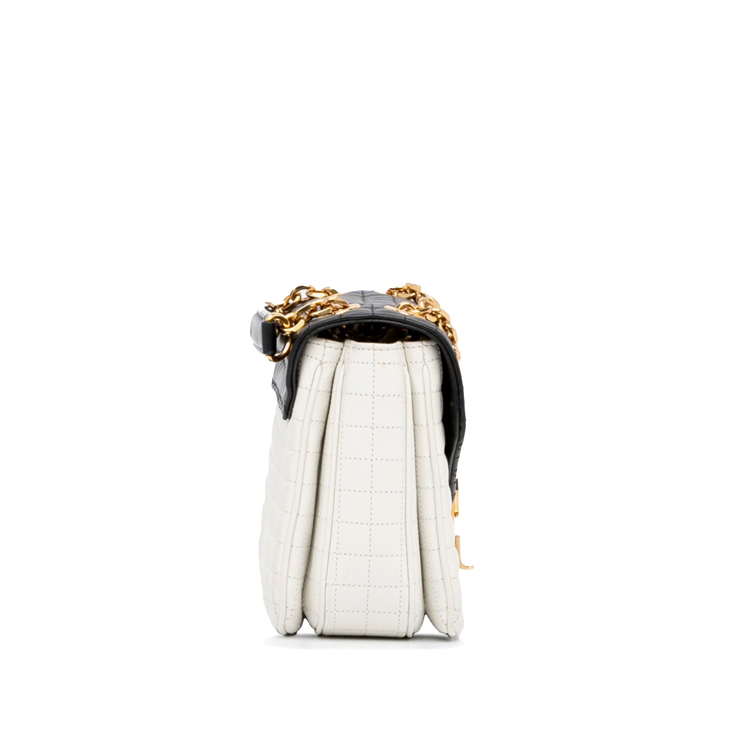 Celine Medium Quilted C Bag White