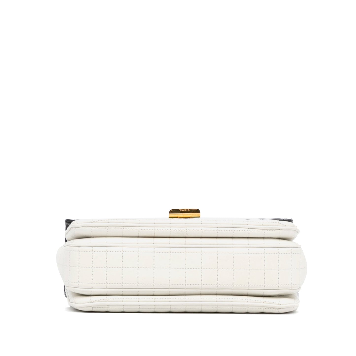 Celine Medium Quilted C Bag White