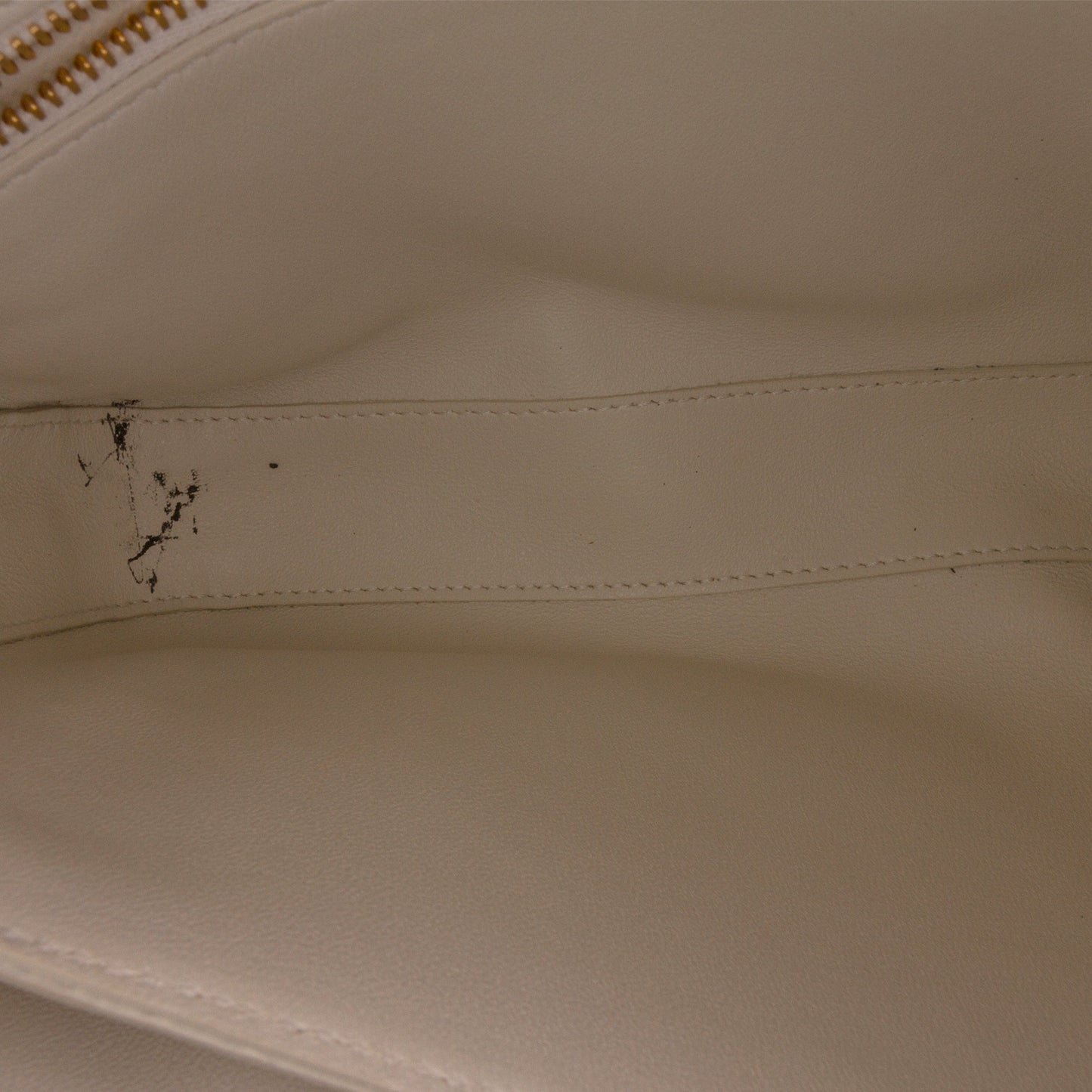Celine Medium Quilted C Bag White