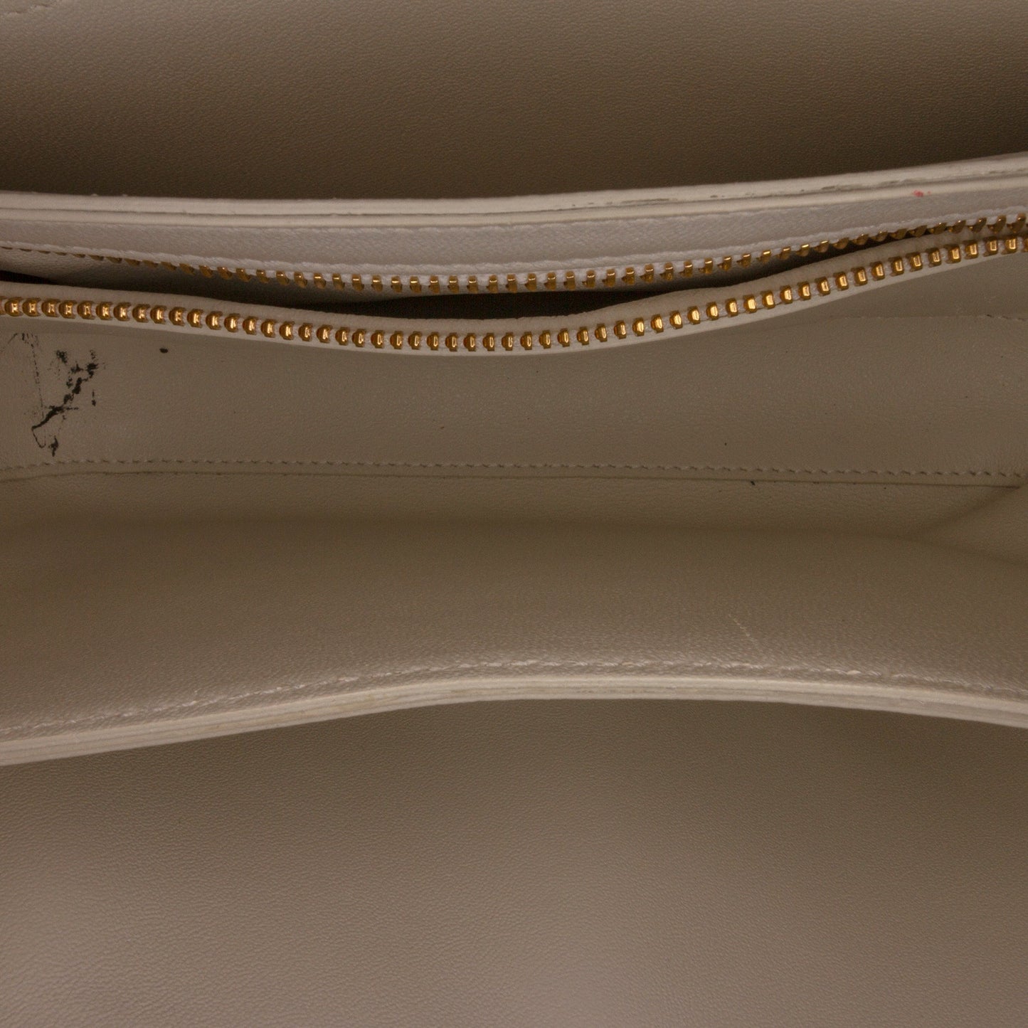 Celine Medium Quilted C Bag White