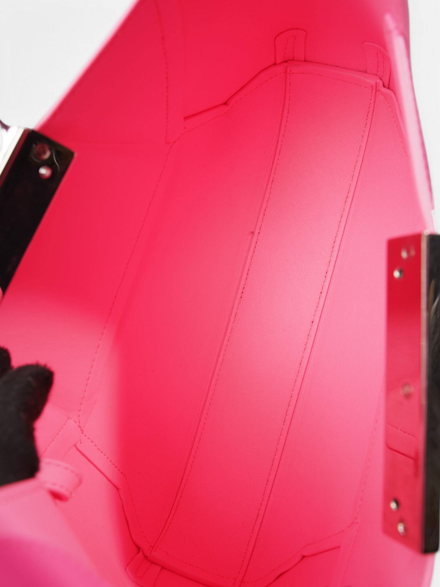 Alexander McQueen Hobo bag Neon Pink Leather 30 19 5