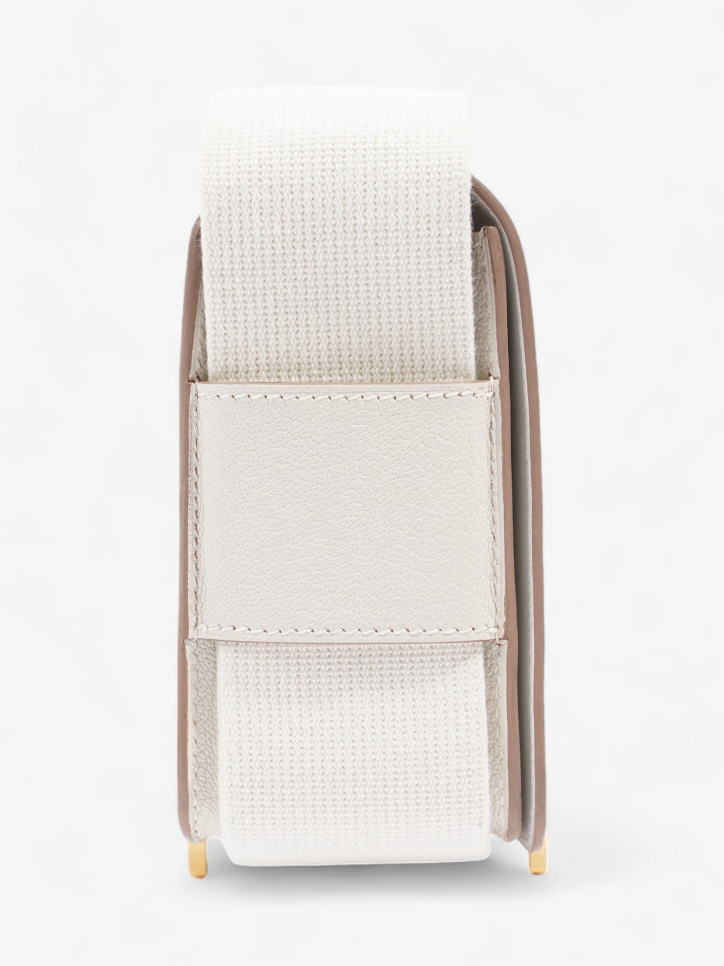 Hermes Geta Bag Mushroom Chevre Leather