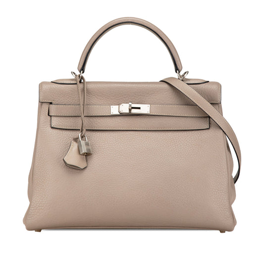 Hermès Clemence Kelly Retourne 32 Brown