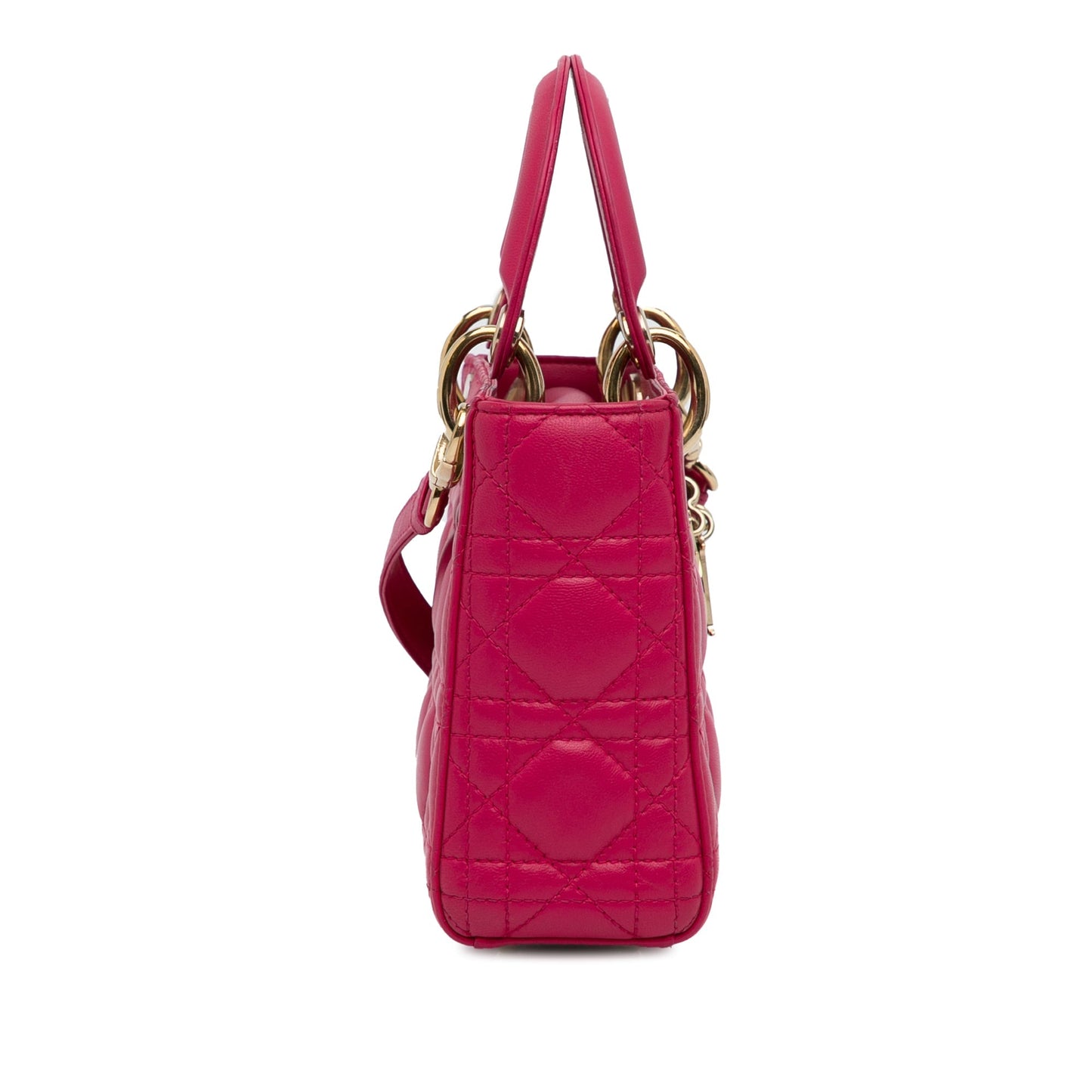 Dior Mini Lambskin Cannage Lady Dior Pink