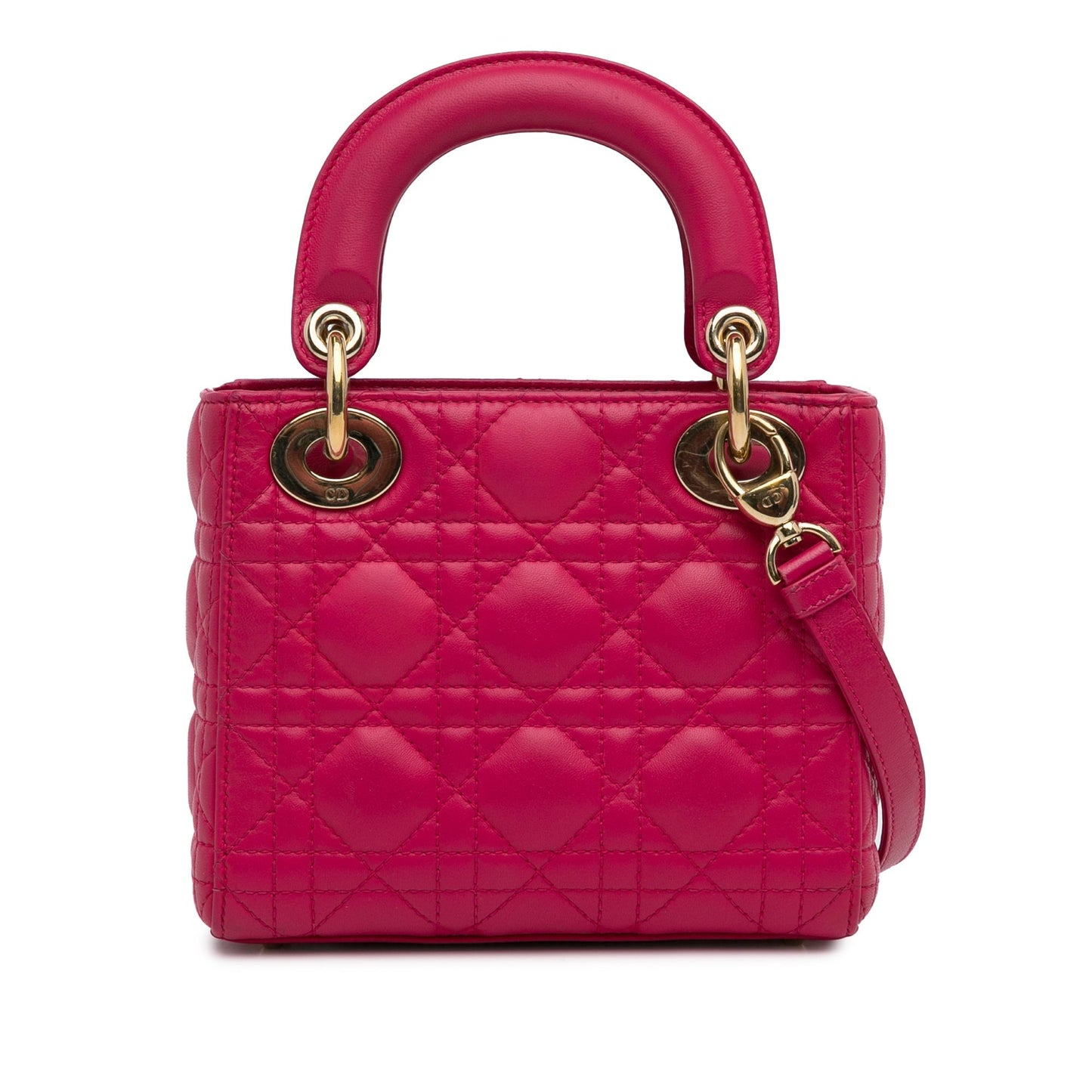 Dior Mini Lambskin Cannage Lady Dior Pink