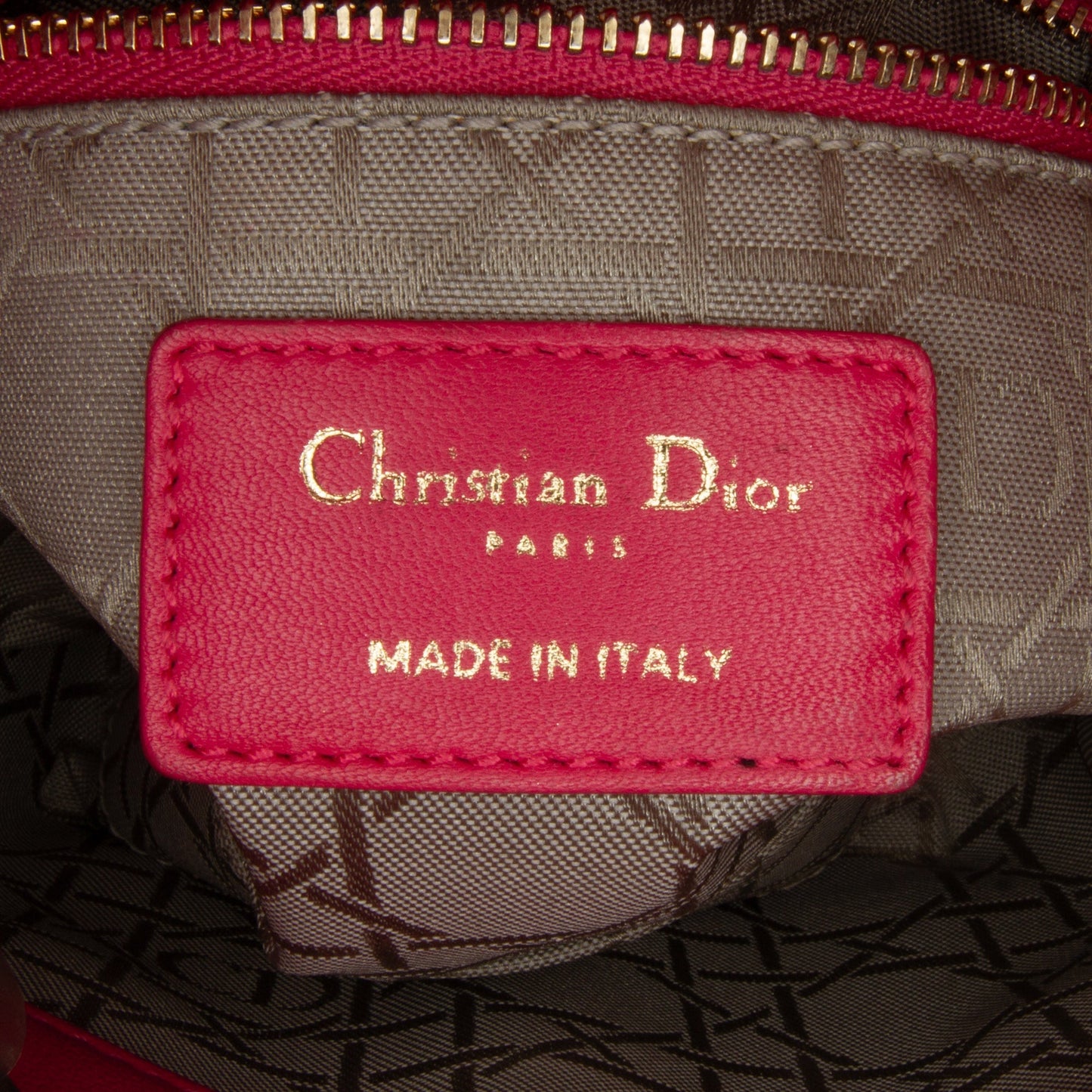 Dior Mini Lambskin Cannage Lady Dior Pink