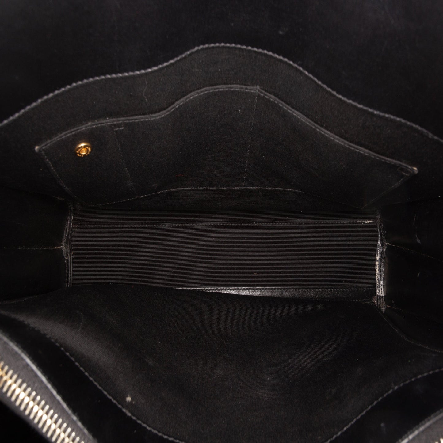 Saint Laurent Small Bicolor Leather Sac de Jour Satchel White