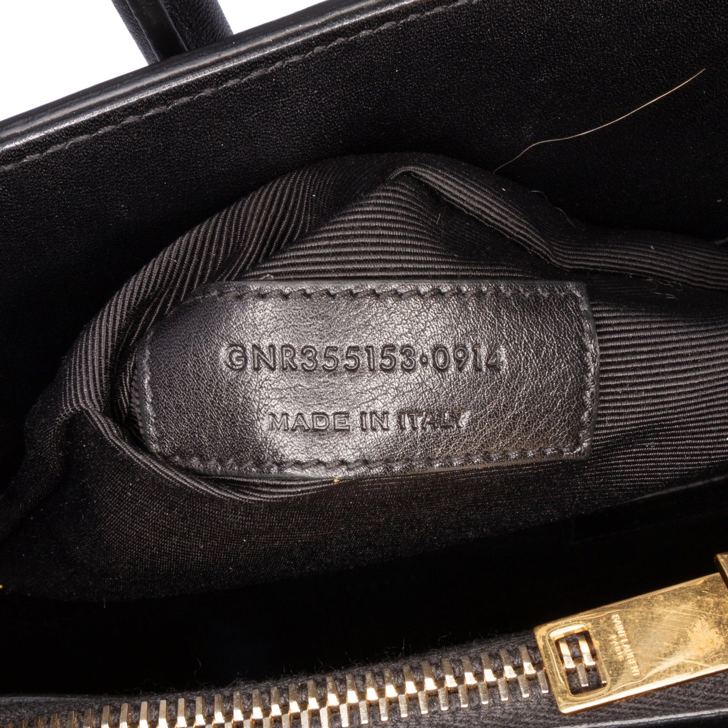 Saint Laurent Small Bicolor Leather Sac de Jour Satchel White