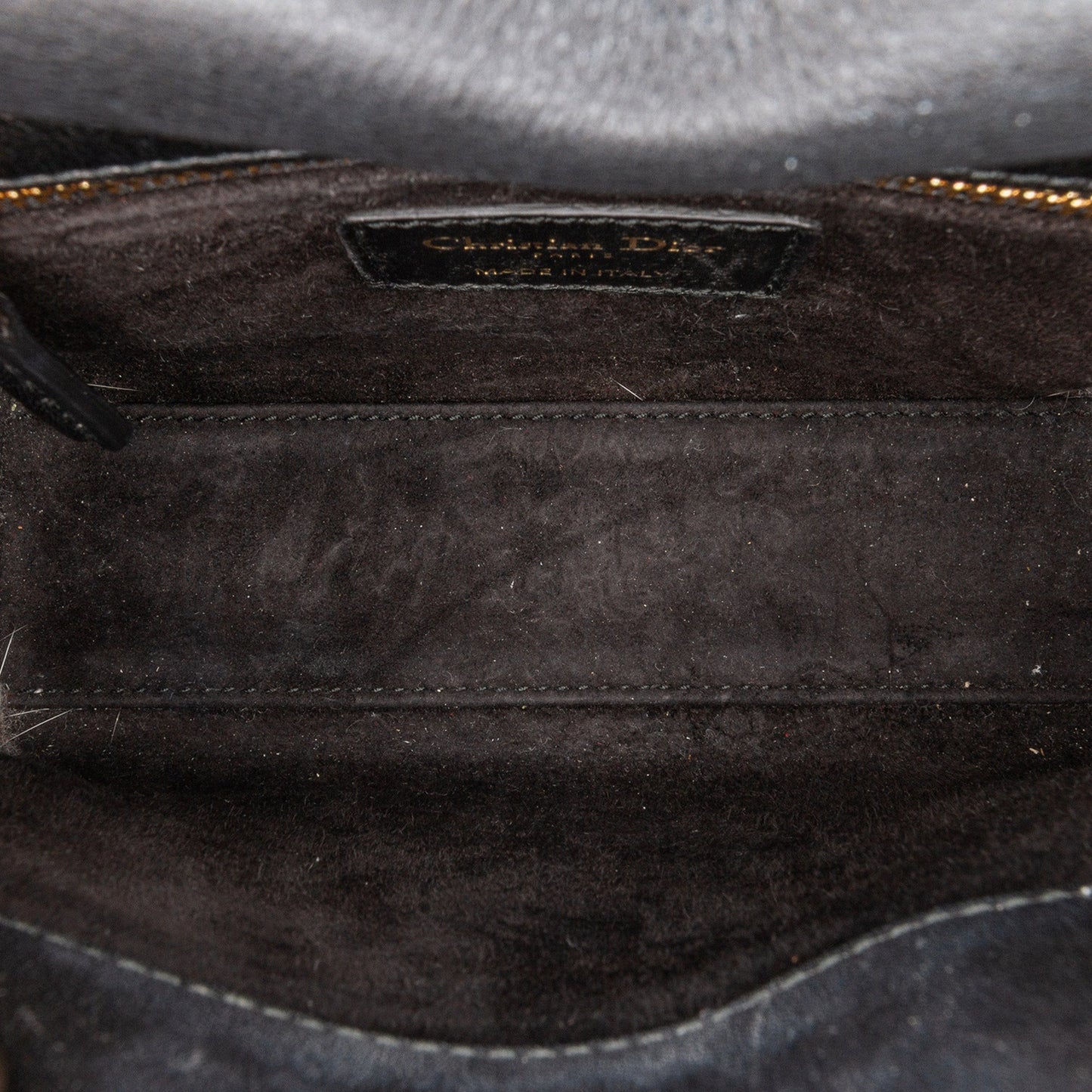 Dior Mini Calfskin Embellished Lady Dior Black