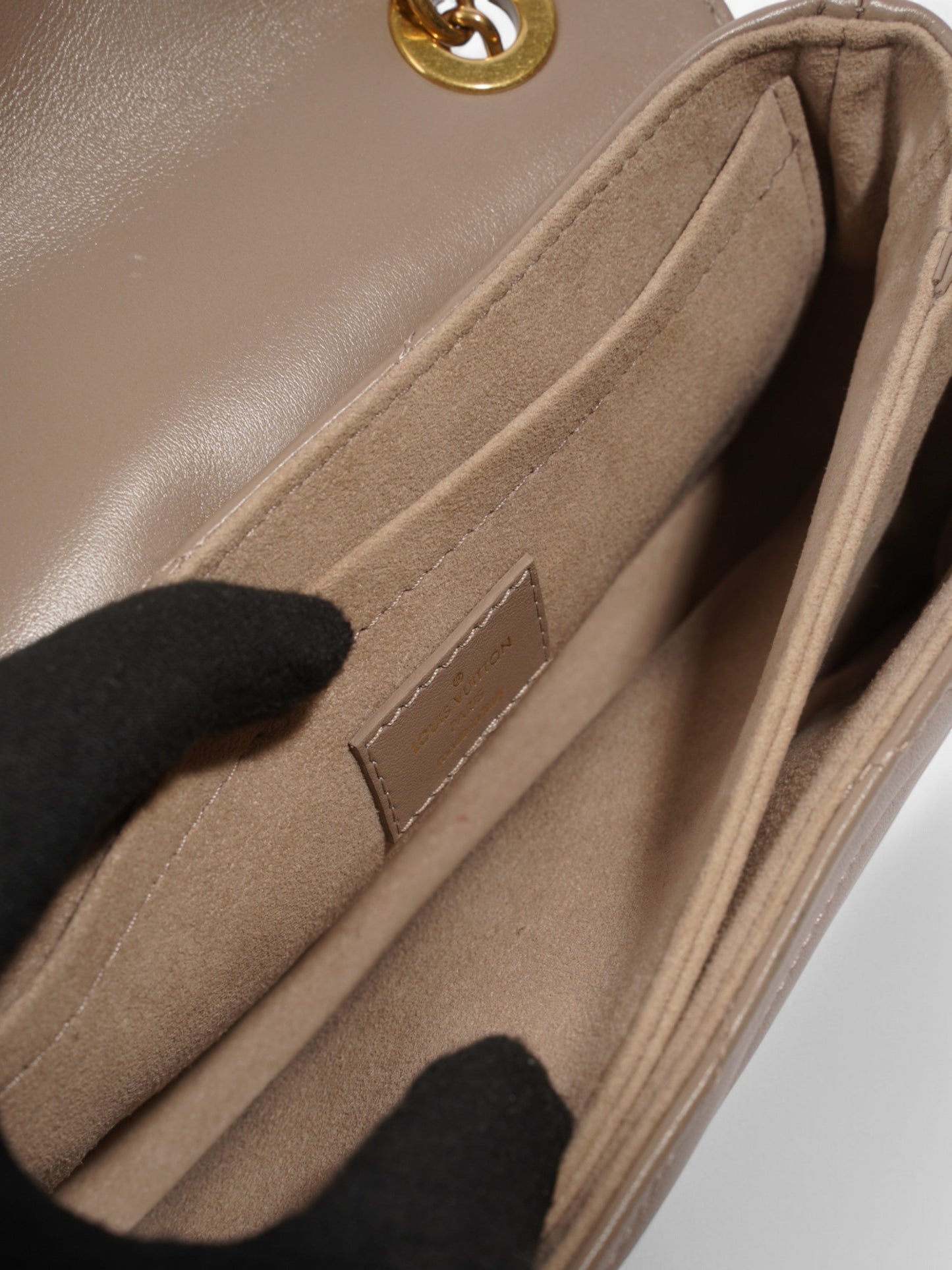 Louis Vuitton New Wave Taupe Calfskin Leather PM