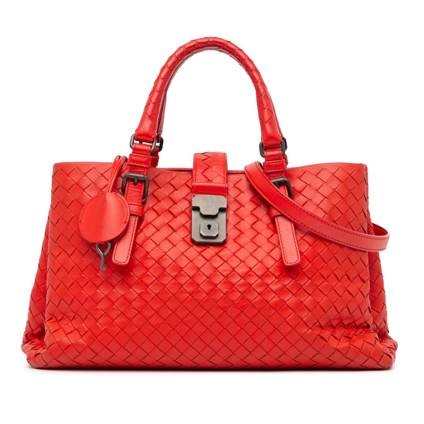 Bottega Veneta Small Intrecciato Roma Red
