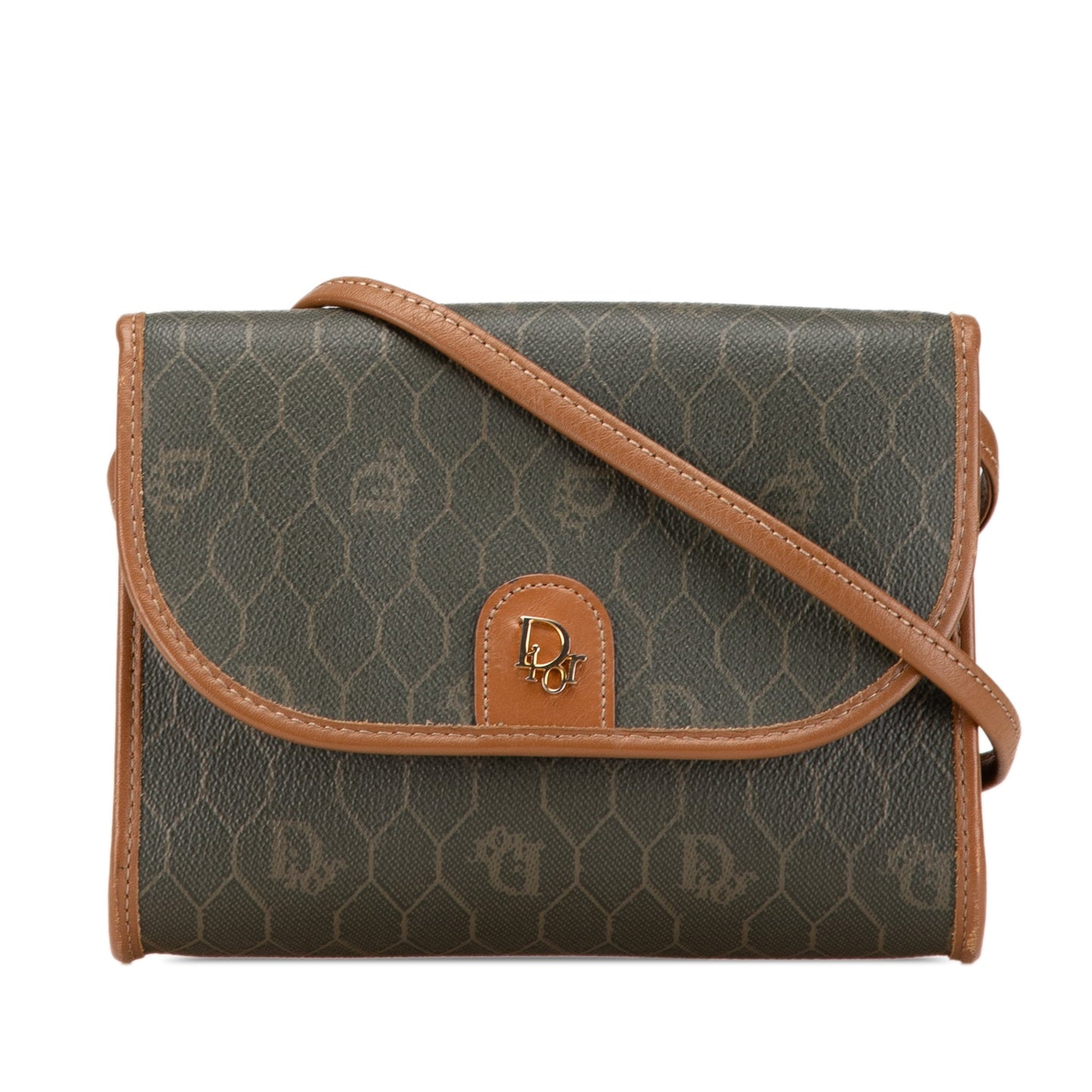 Dior Honeycomb Coated Canvas Crossbody Black