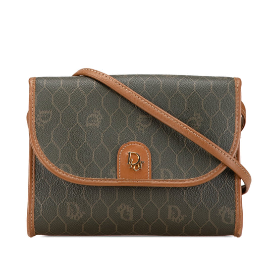 Dior Honeycomb Coated Canvas Crossbody Black