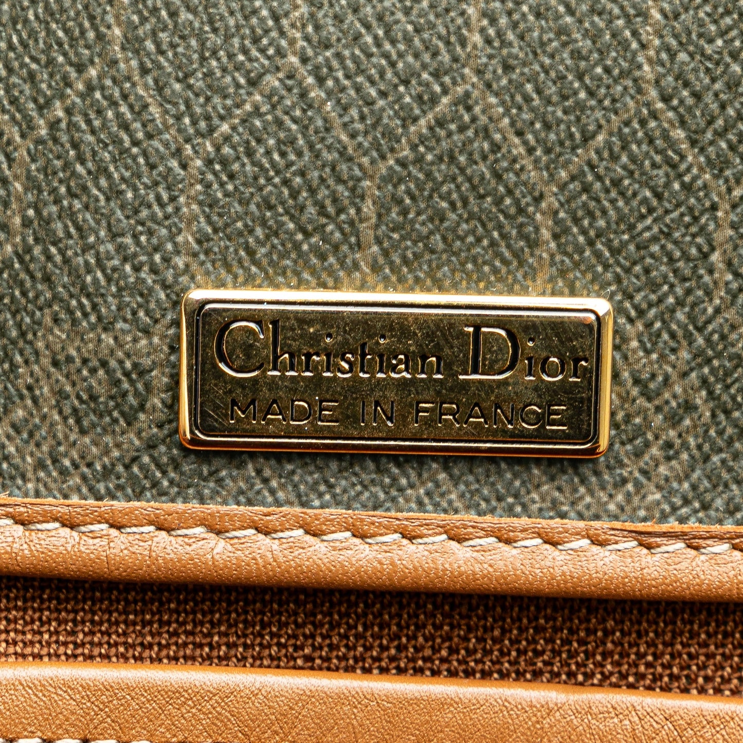 Dior Honeycomb Coated Canvas Crossbody Black