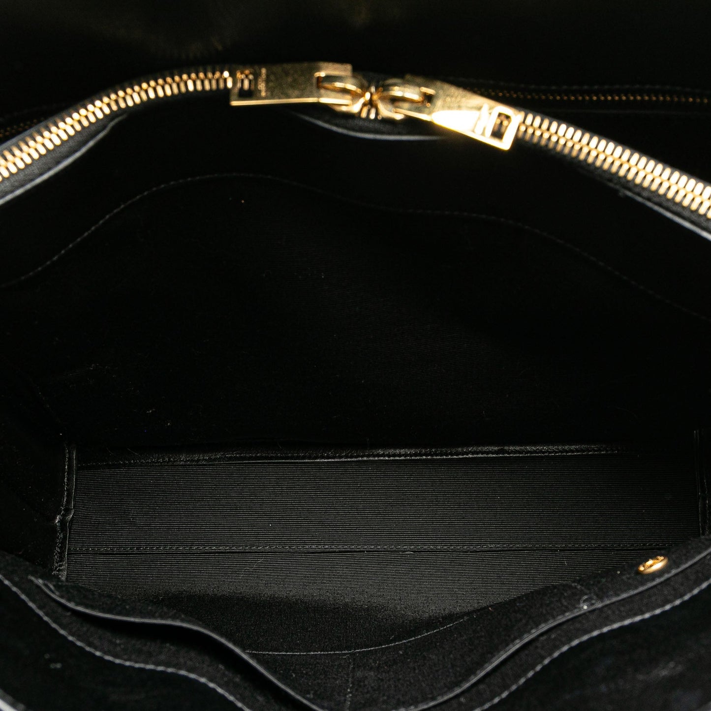 Saint Laurent Small Bicolor Leather Sac de Jour Satchel White