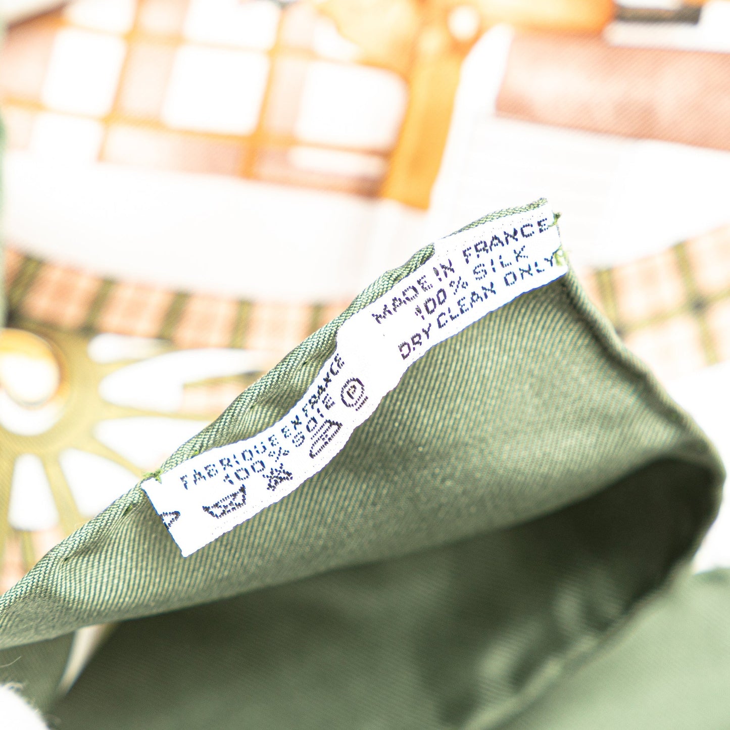 Sattars  Hiver En Poste Silk Scarf Green