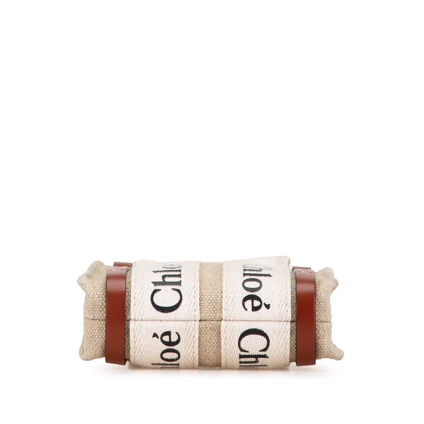 Chloé Mini Canvas Woody Satchel Brown