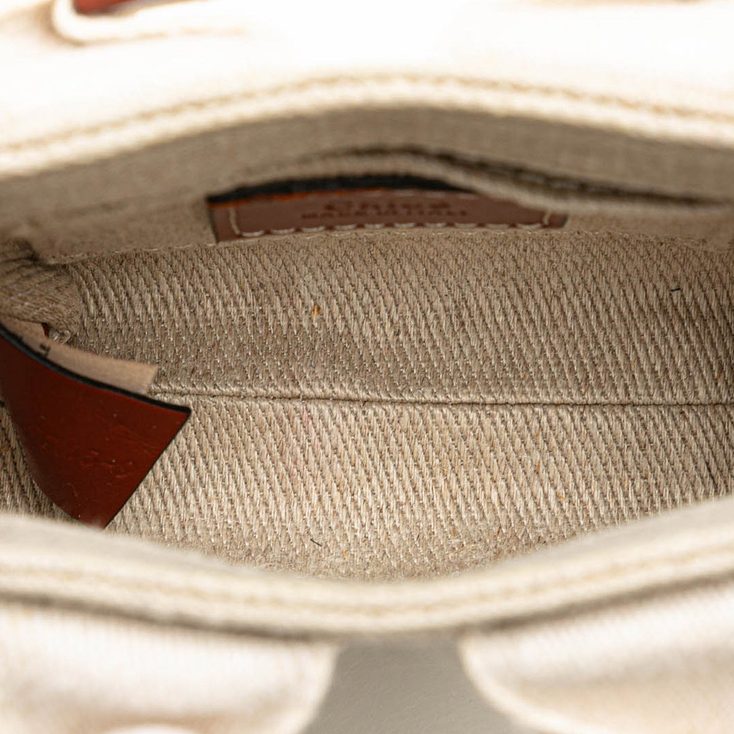 Chloé Mini Canvas Woody Satchel Brown
