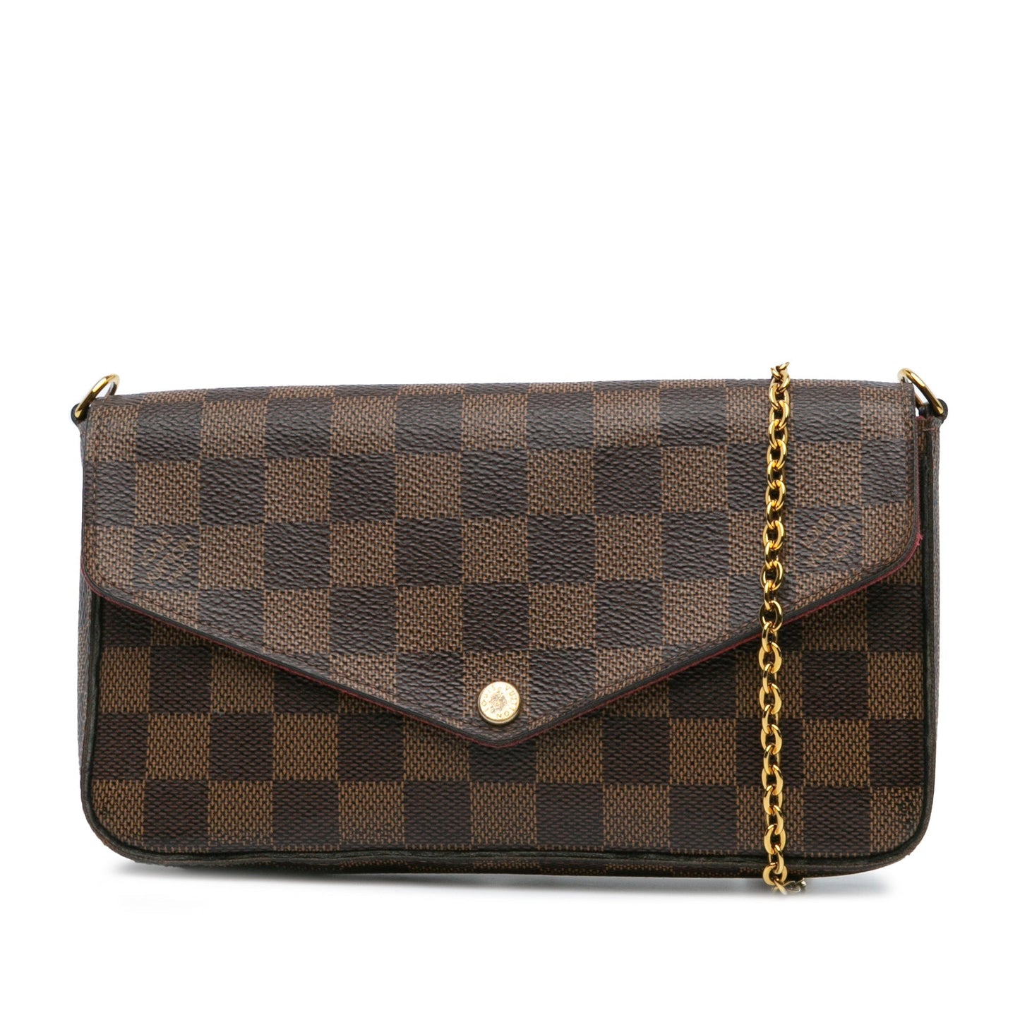 Louis Vuitton Damier Ebene Pochette Felicie Brown