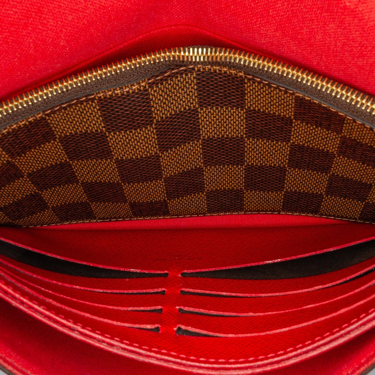 Louis Vuitton Damier Ebene Pochette Felicie Brown