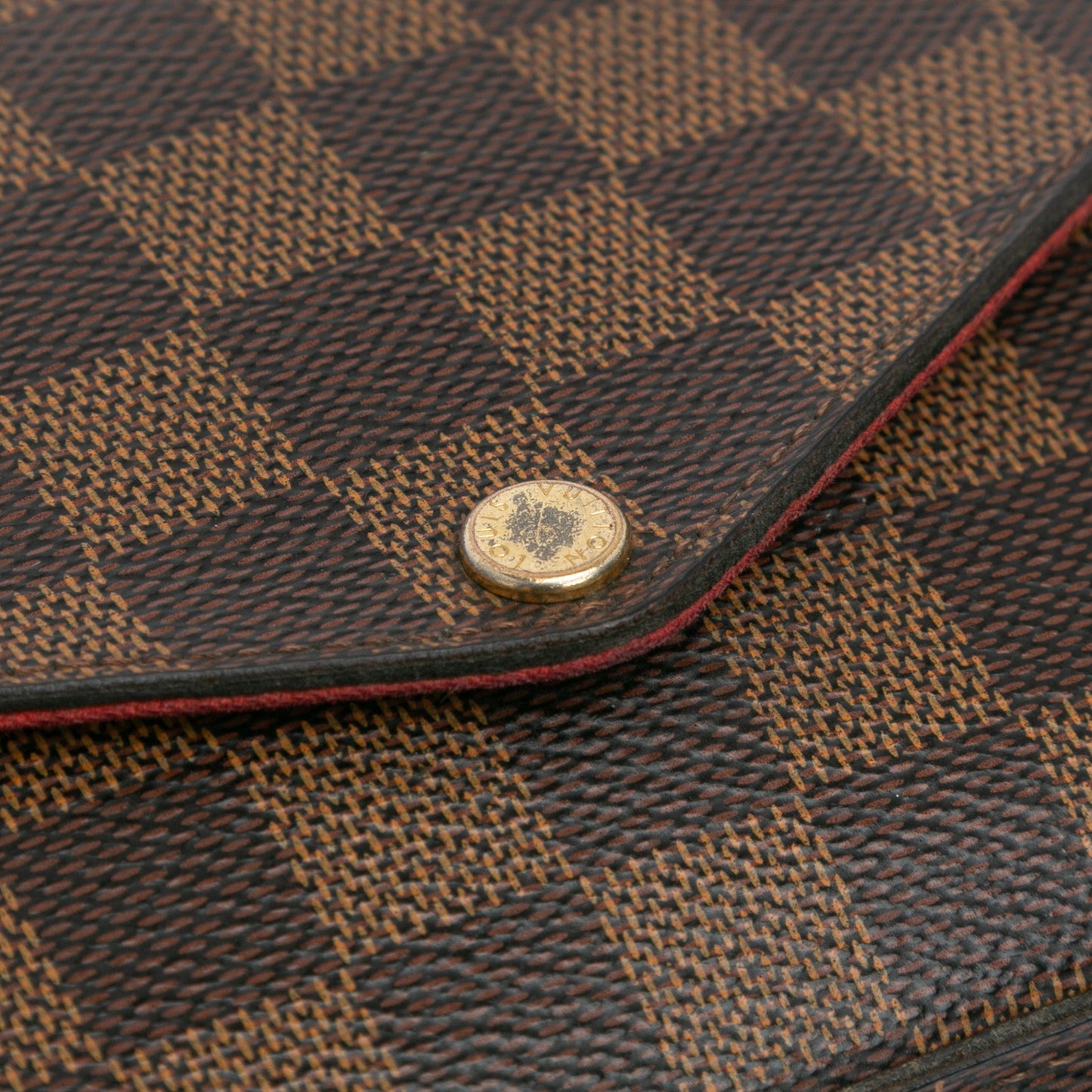 Louis Vuitton Damier Ebene Pochette Felicie Brown
