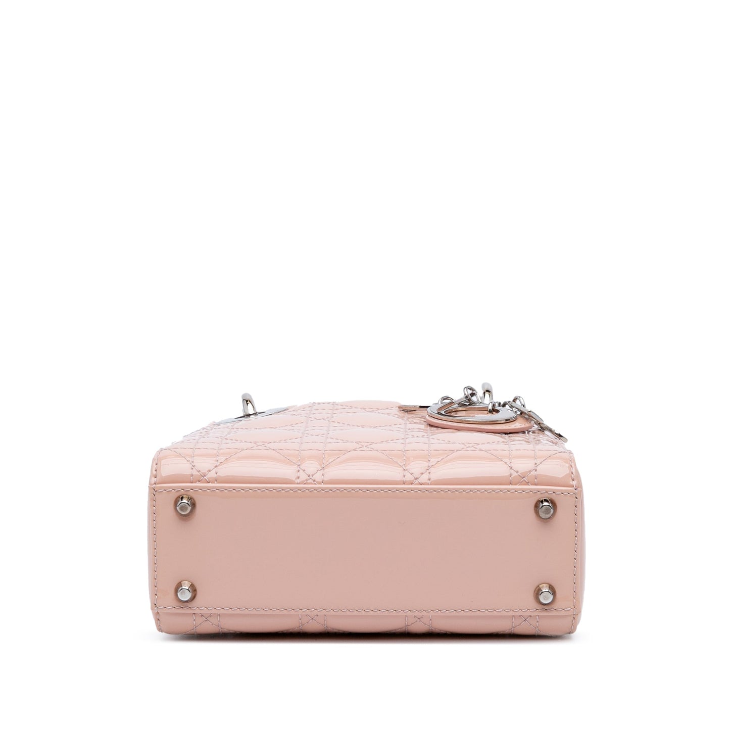 Dior Mini Patent Cannage Lady Dior Pink