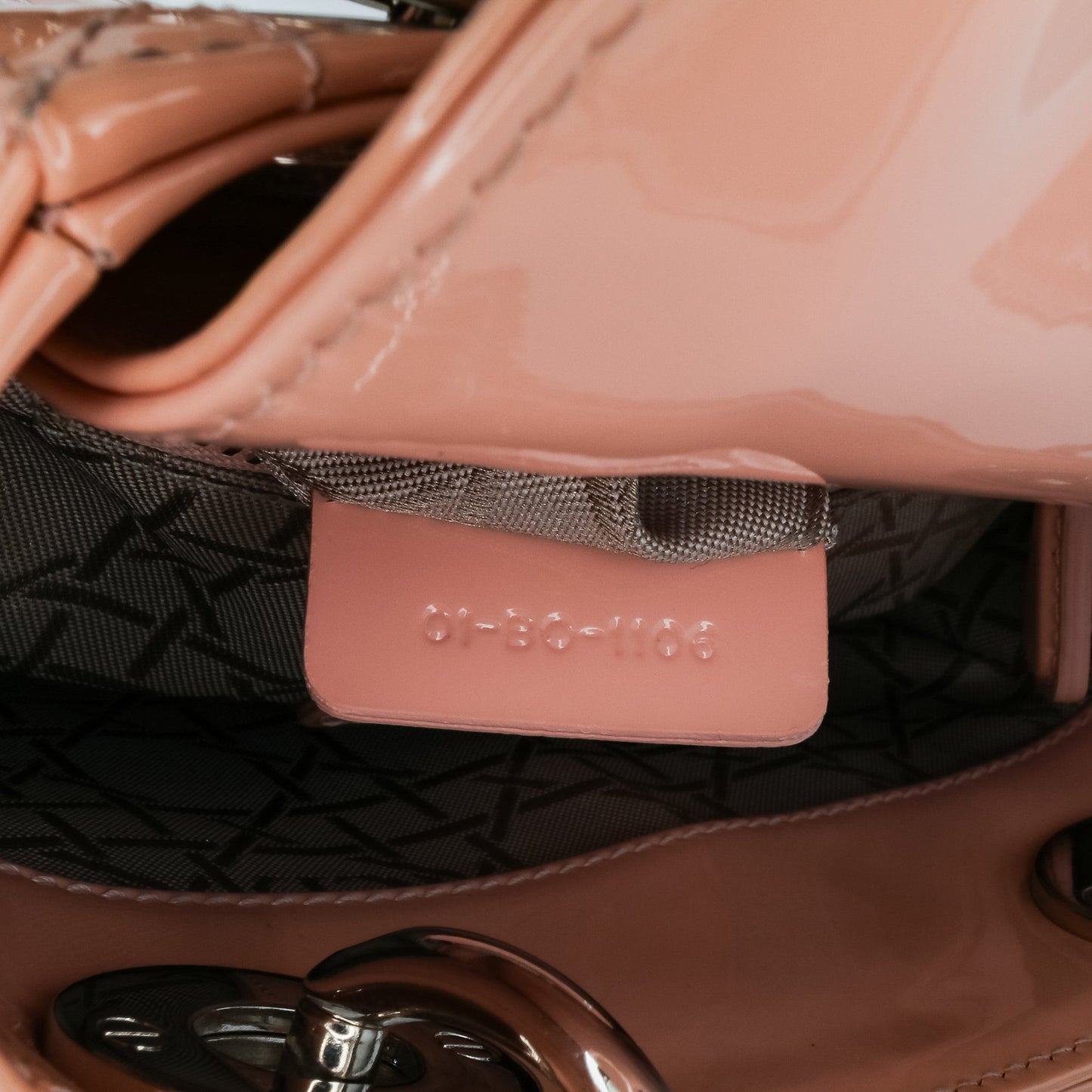 Dior Mini Patent Cannage Lady Dior Pink
