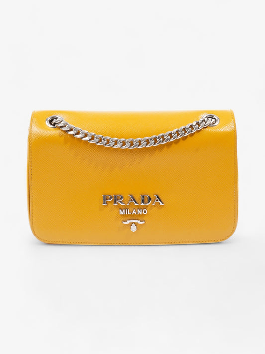 Prada Crossbody Bag Mustard Saffiano Leather Mini