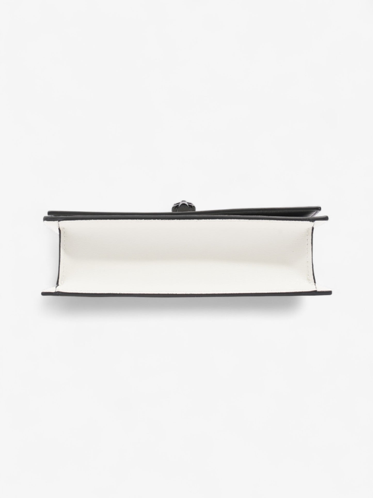 Alexander McQueen Skull Crossbody Bag White  / Black Leather