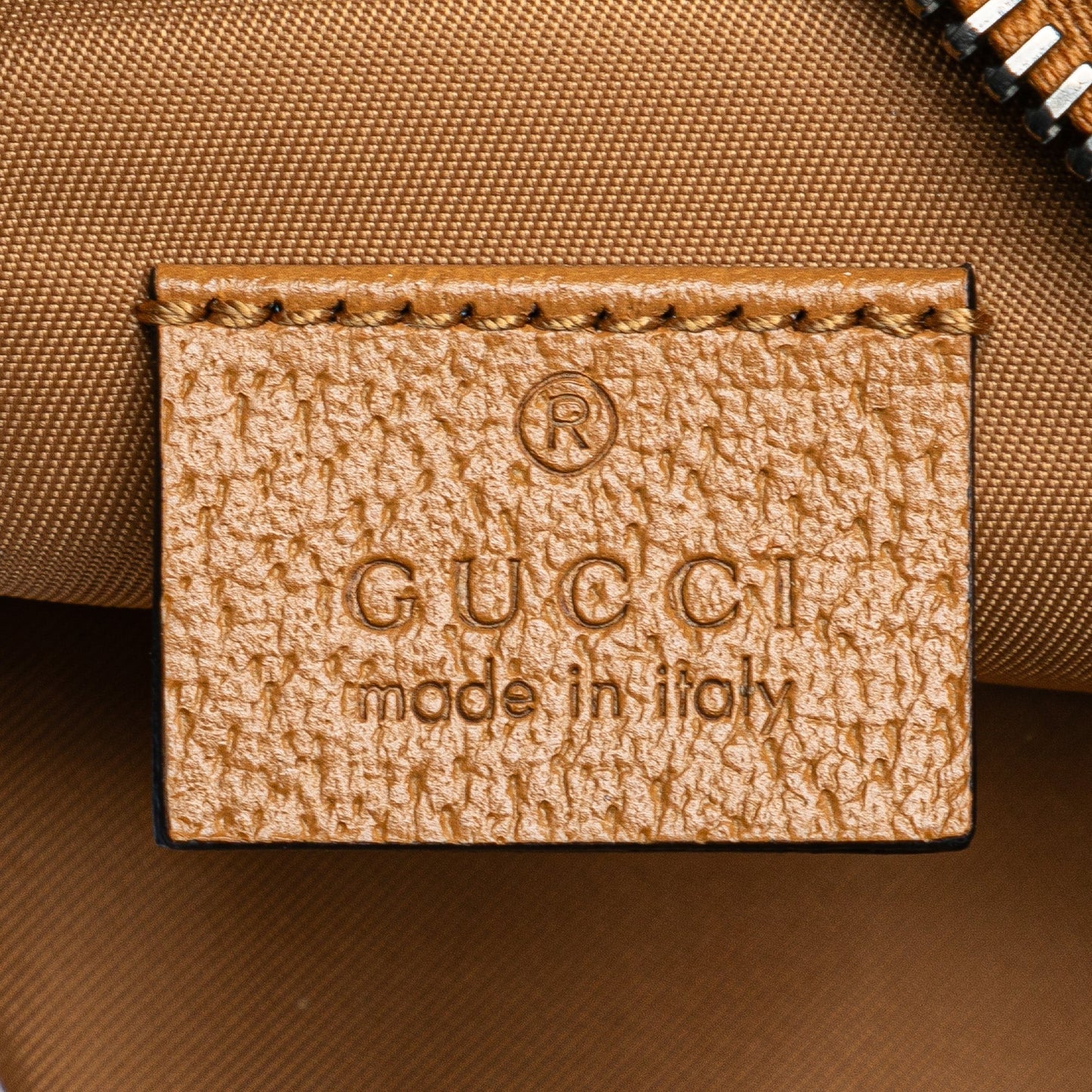 Gucci Corduroy Interlocking G Children's Star Belt Bag Brown