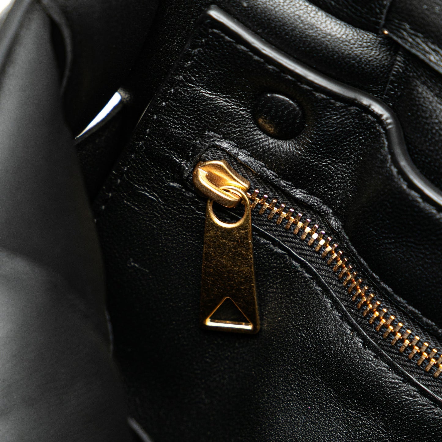 Bottega Veneta Nappa Intrecciato Padded Chain Cassette Satchel Black