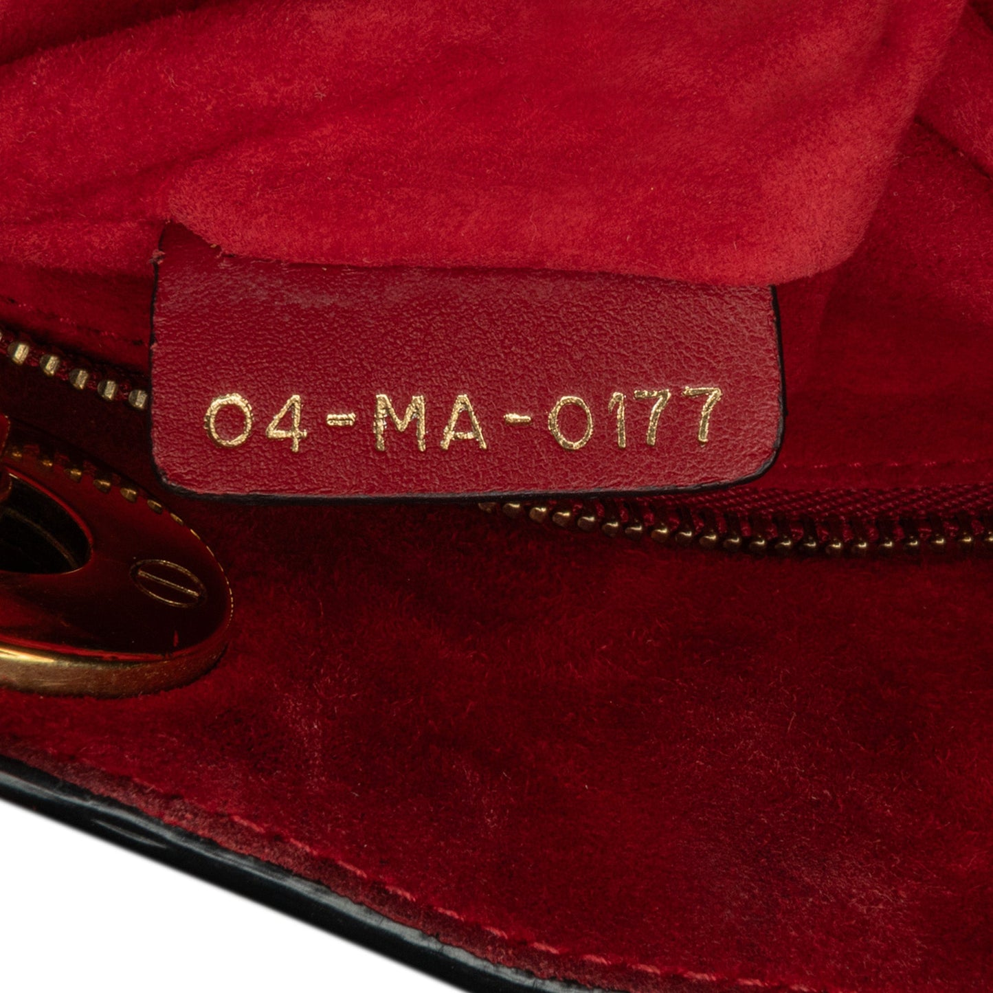 Dior Mini Lambskin Cannage Studded Supple Lady Dior Red