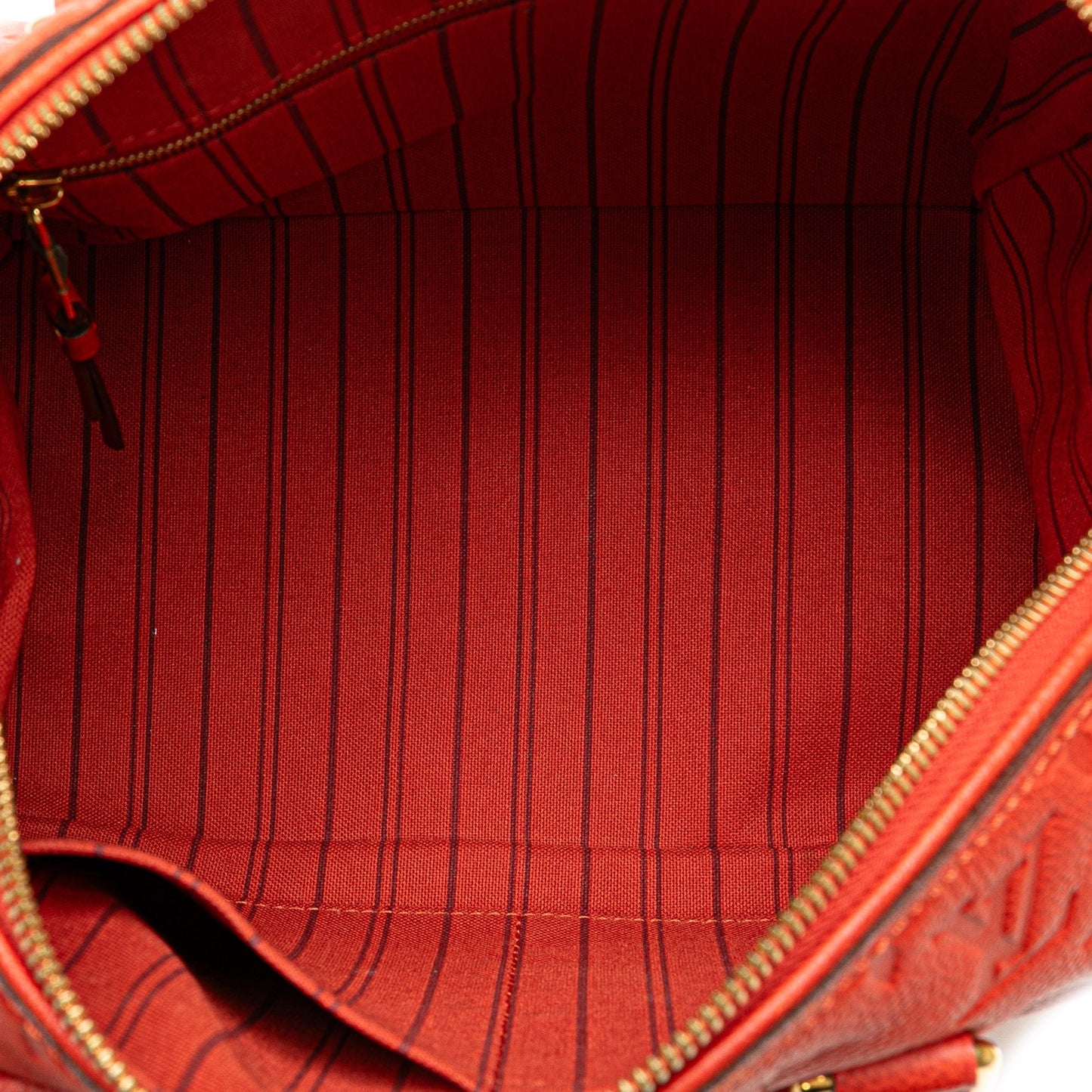 Louis Vuitton Monogram Empreinte Speedy Bandouliere 25 Red